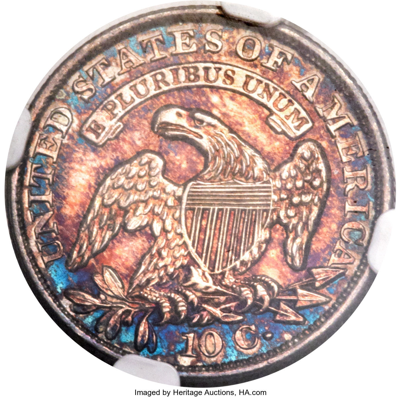 1834 10c Large 4, JR-1 MS66 thumbnail 4