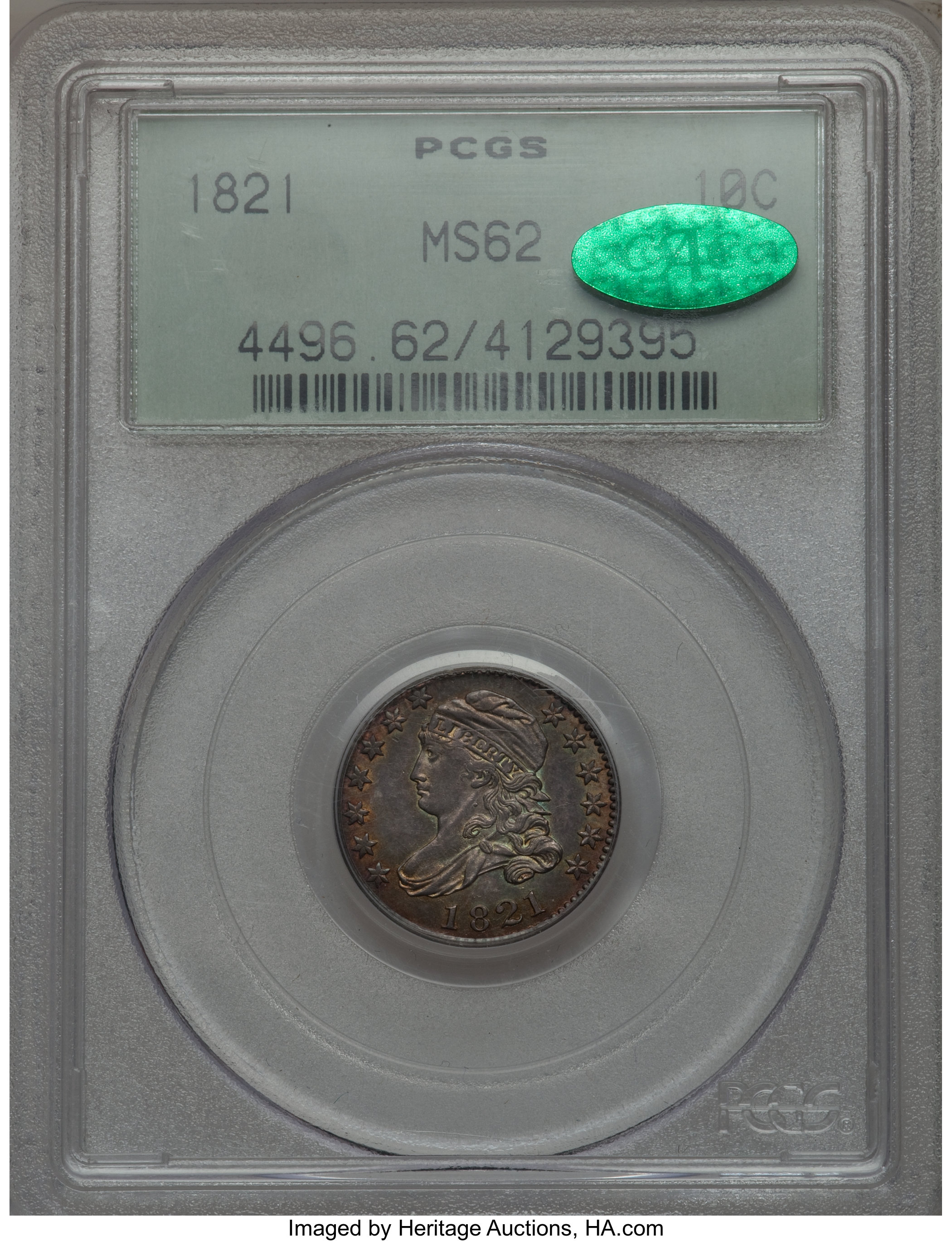 1821 10c Large Date, JR-5 AG3 thumbnail 19