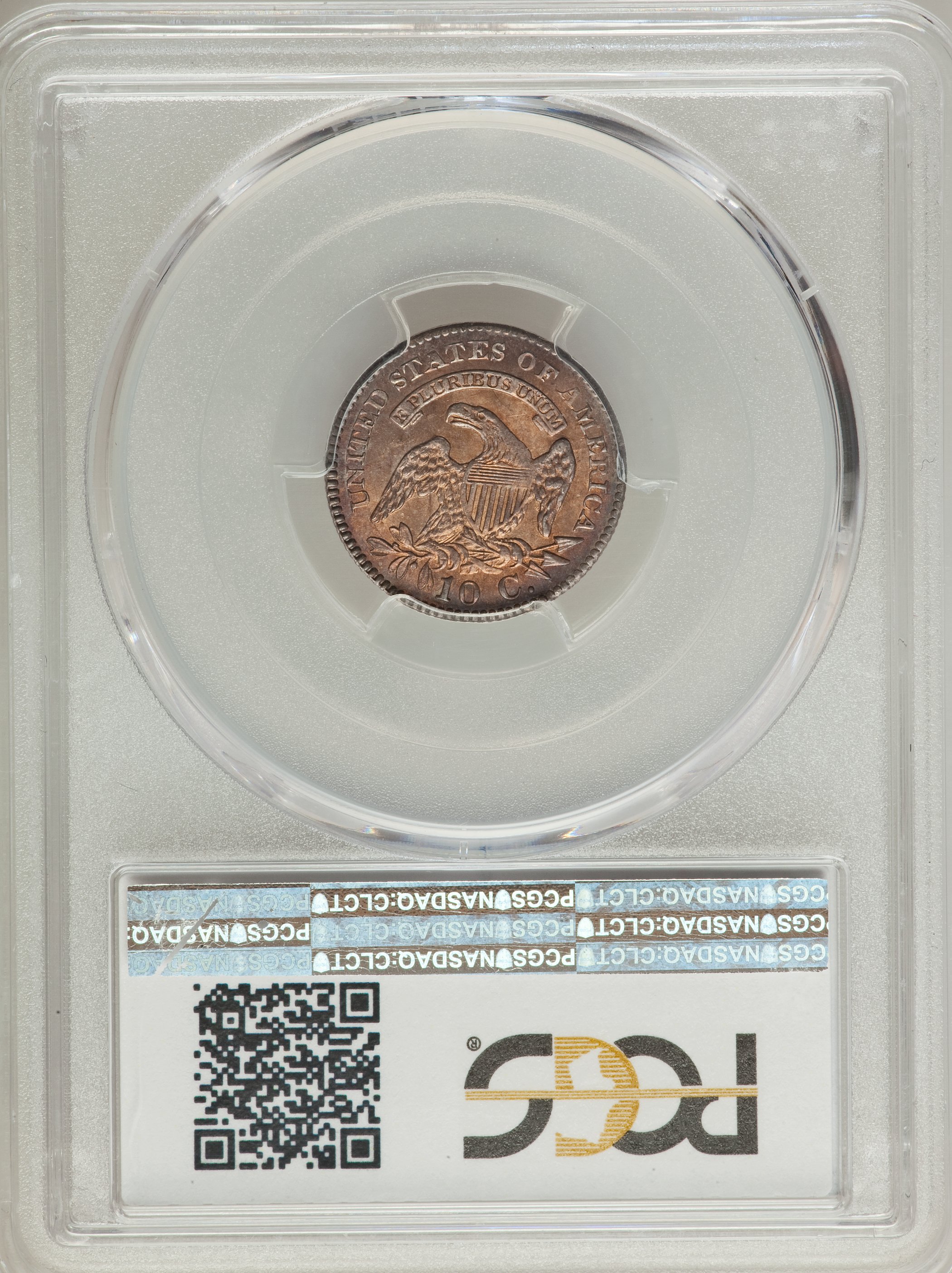 1825 10c JR-1 MS62 CAC thumbnail 22