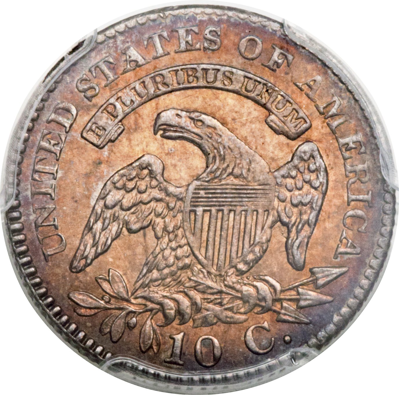 1825 10c JR-1 MS62 CAC thumbnail 23