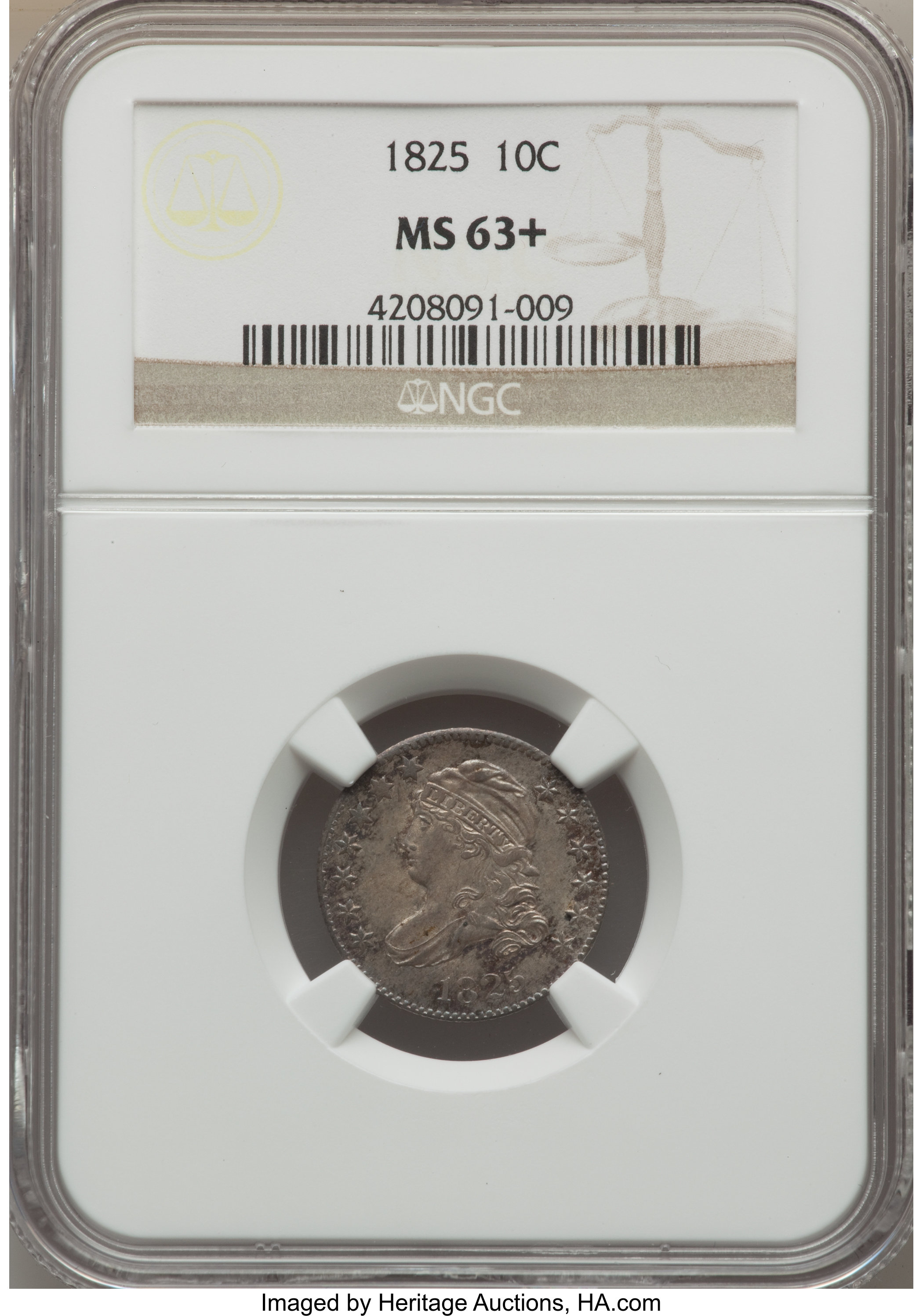 1825 10c JR-3 AG3 CAC thumbnail 18