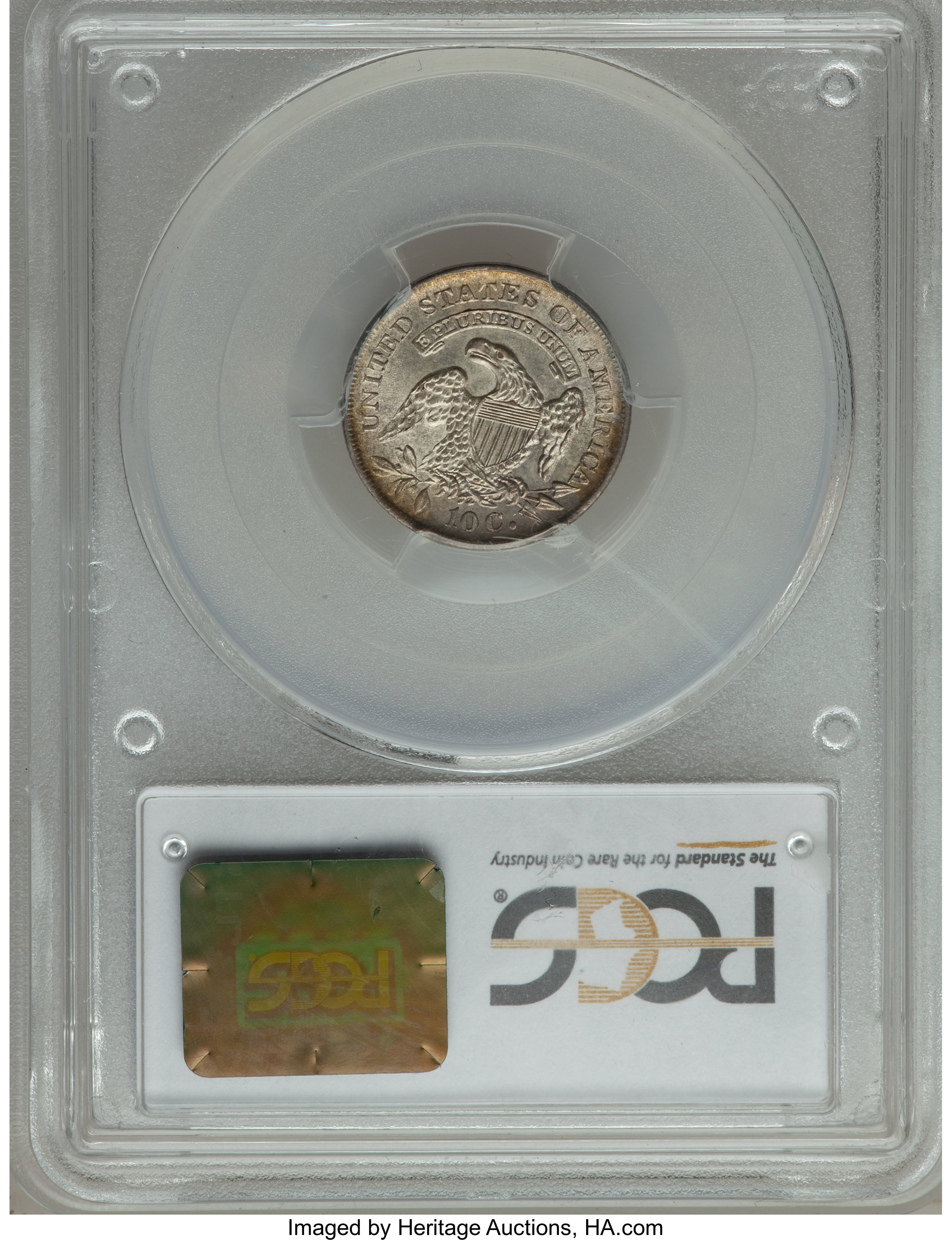 1836 10c JR-1 VF35 CAC thumbnail 24