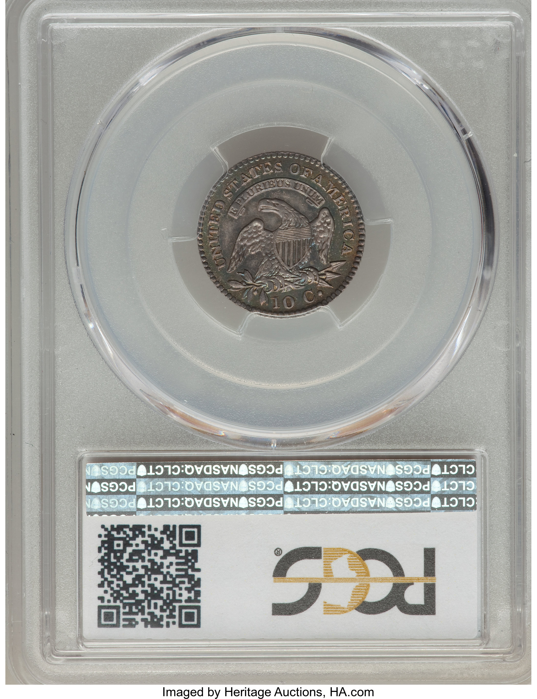 1823/2 10c Large E's, JR-3 VF30 CAC thumbnail 23