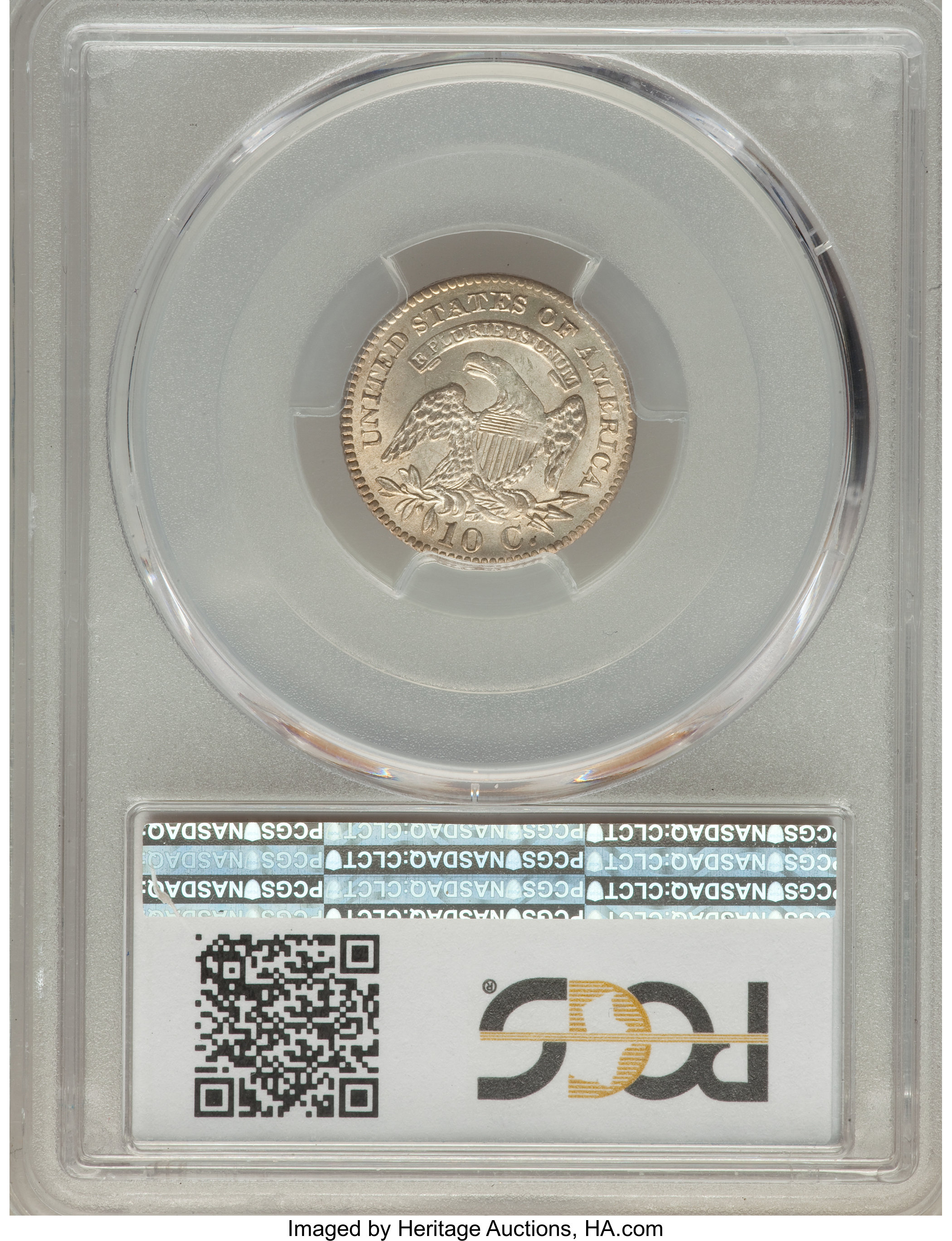 1825 10c JR-1 MS62 CAC thumbnail 18