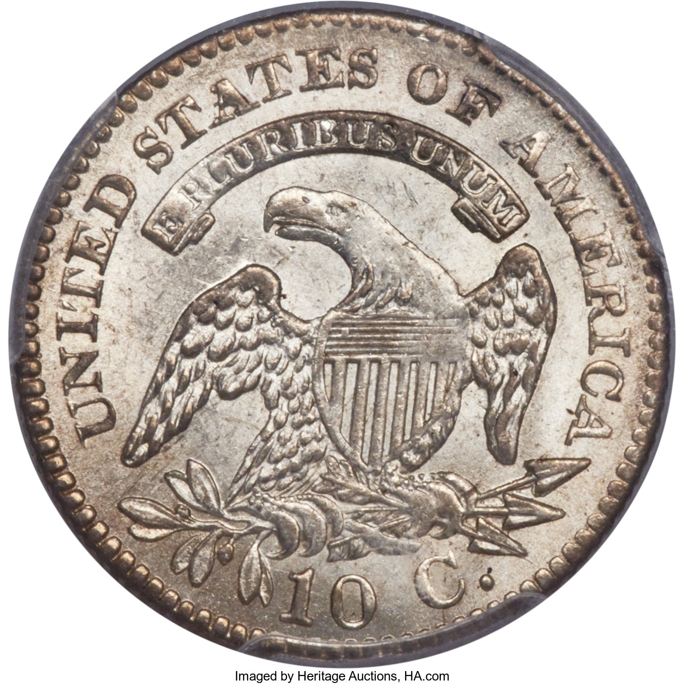 1825 10c JR-1 MS62 CAC thumbnail 19