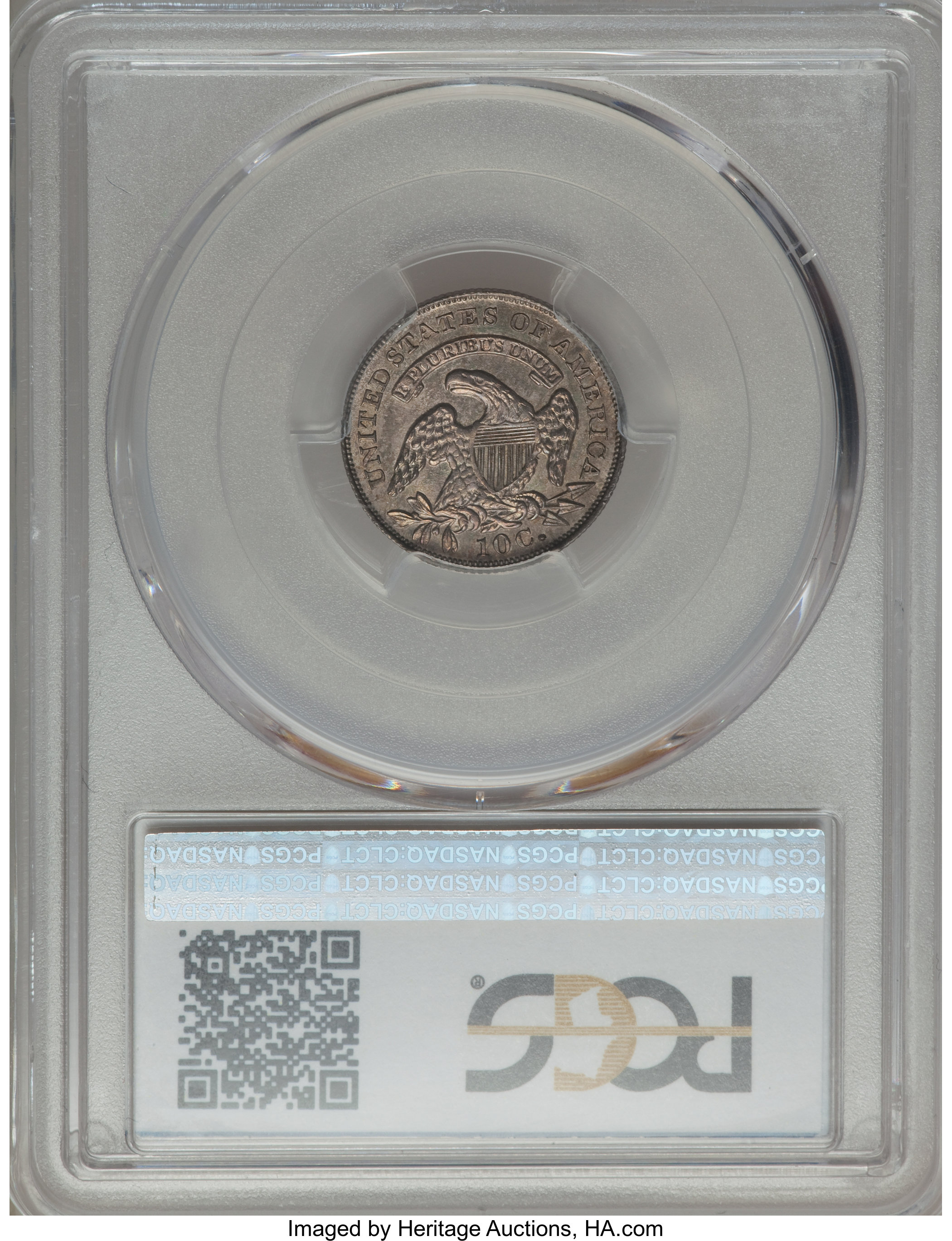 1836 10c JR-2 MS62 CAC thumbnail 9