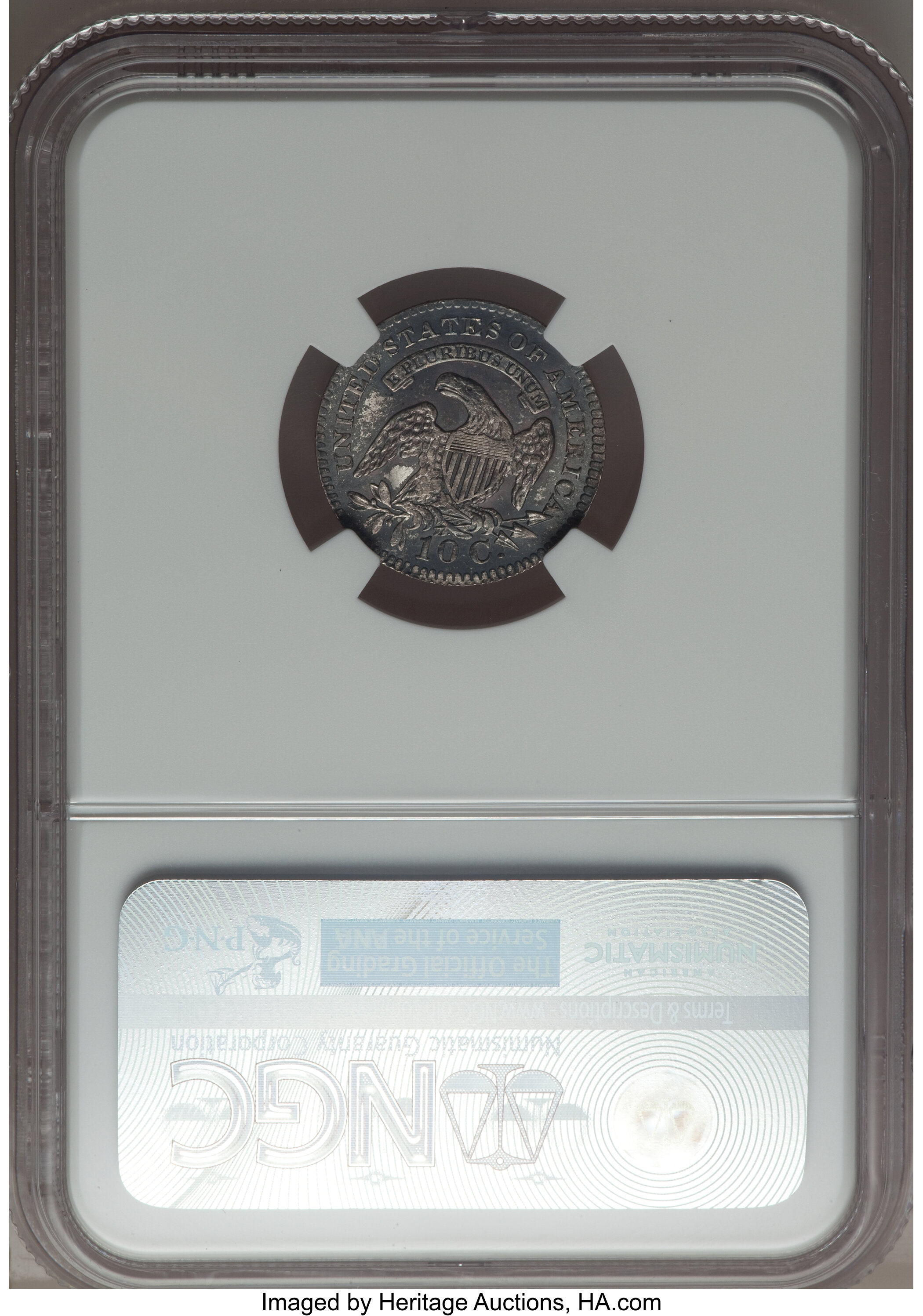1827 10c Pointed Top 1, JR-12 AU55 thumbnail 13