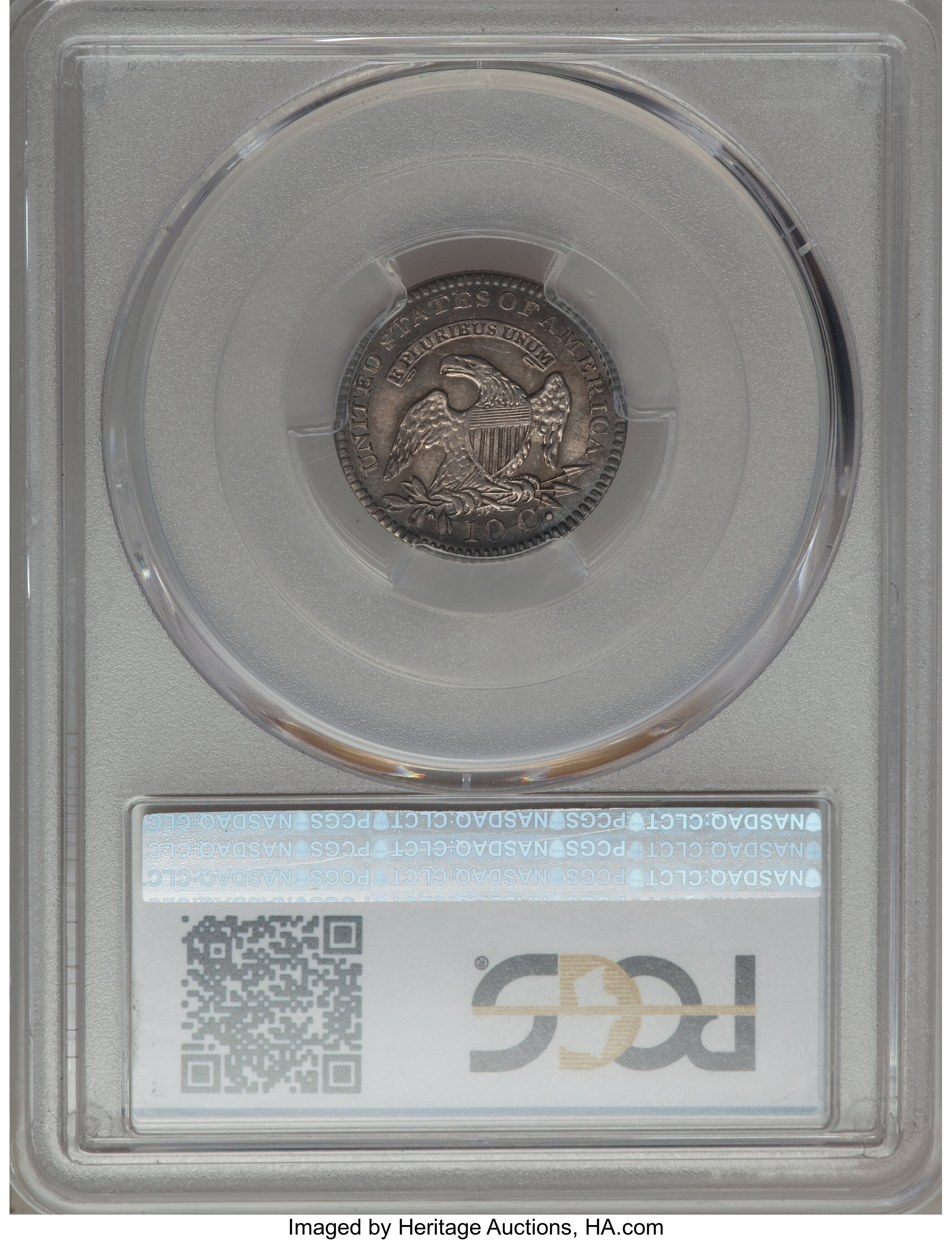 1820 10c Large 0, JR-13 G4 CAC thumbnail 15