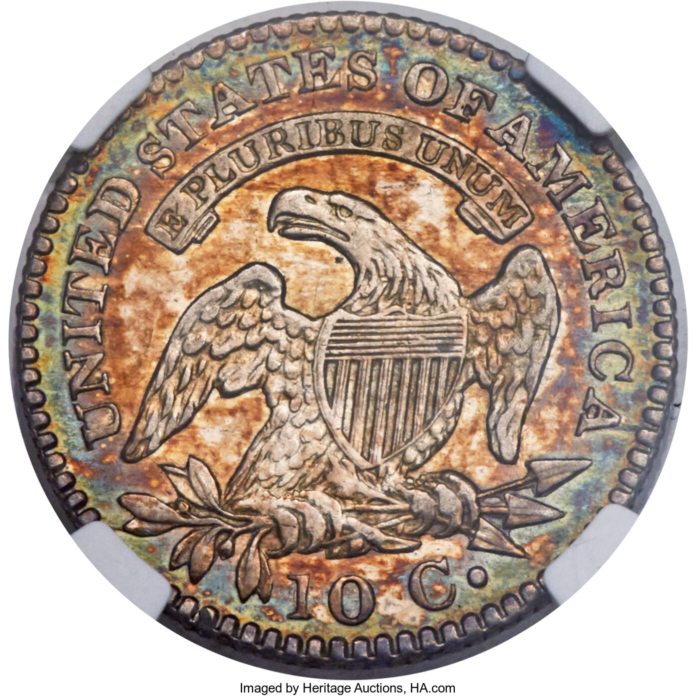 1823/2 10c Large E's, JR-3 XF45 thumbnail 24