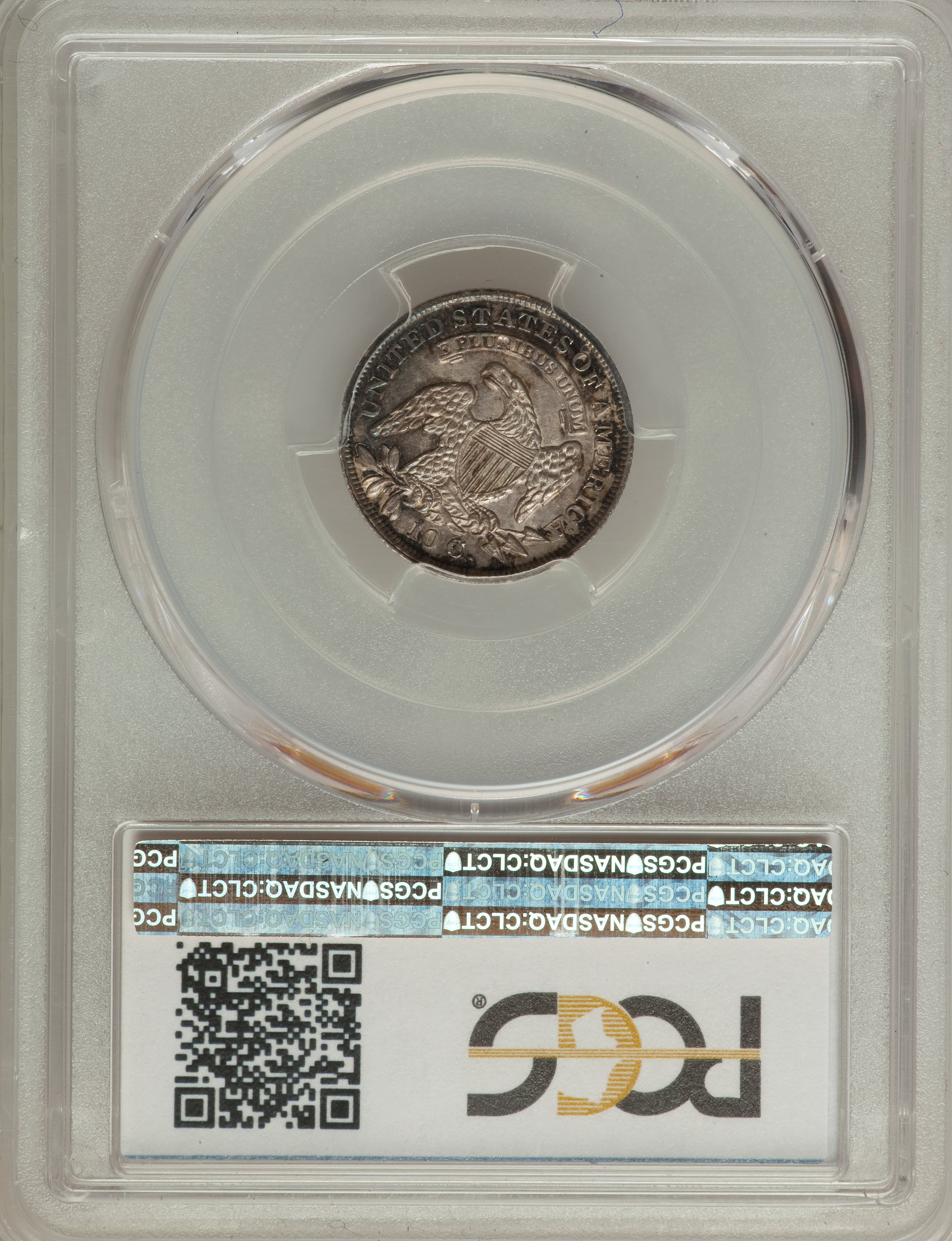 1837 10c Capped Bust, JR-4 AG3 thumbnail 9