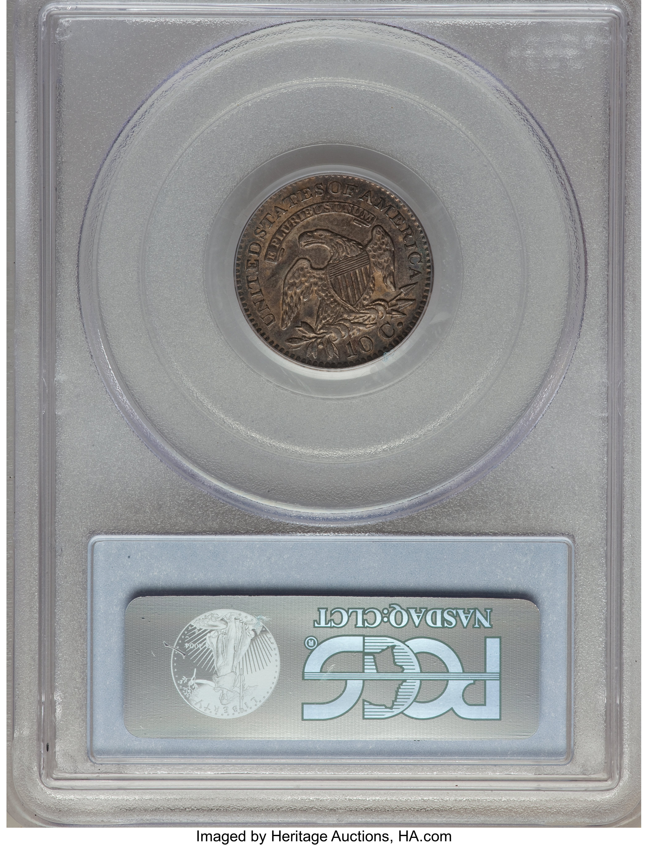 1821 10c Large Date, JR-5 AG3 thumbnail 10