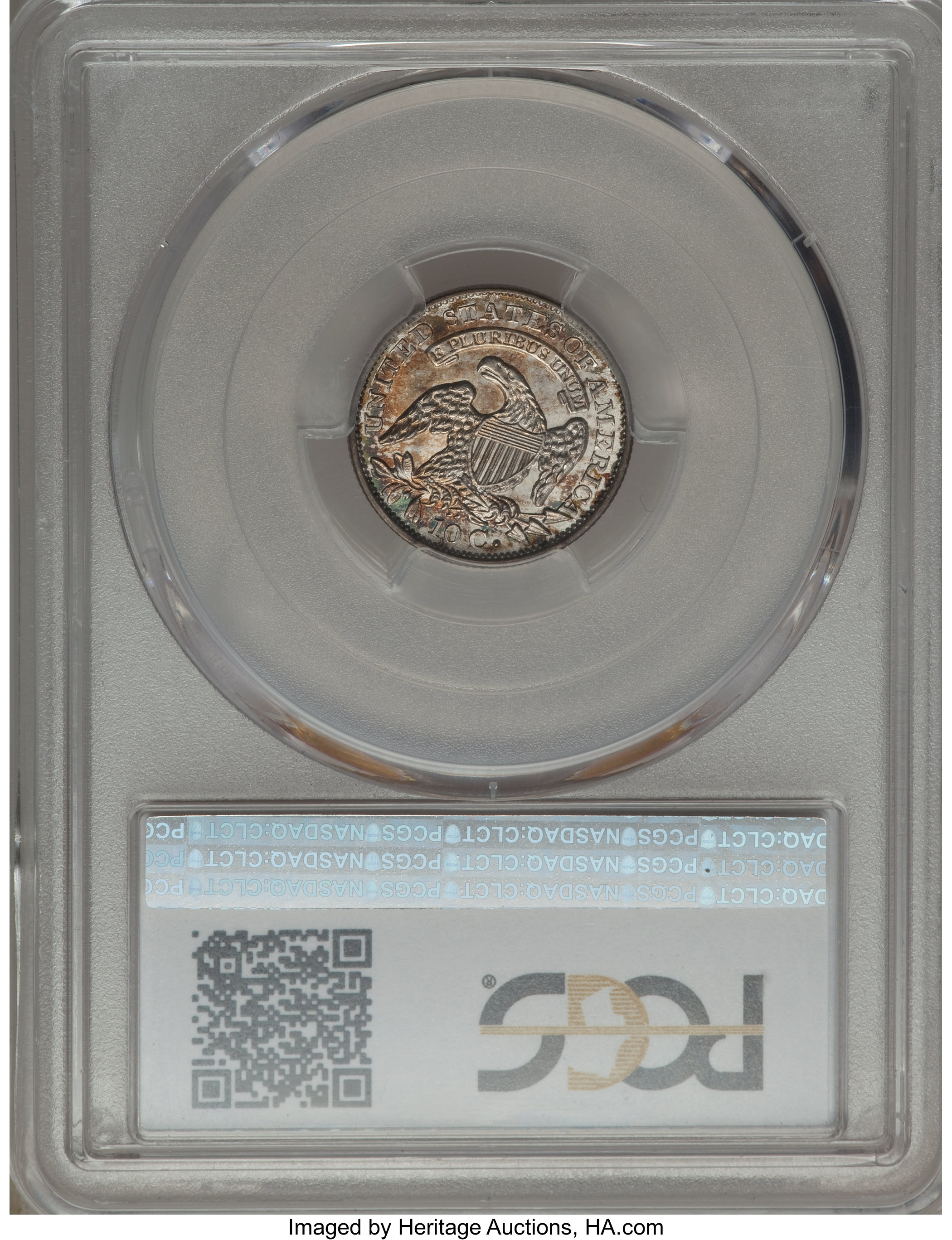 1832 10c JR-2 MS62 CAC thumbnail 5
