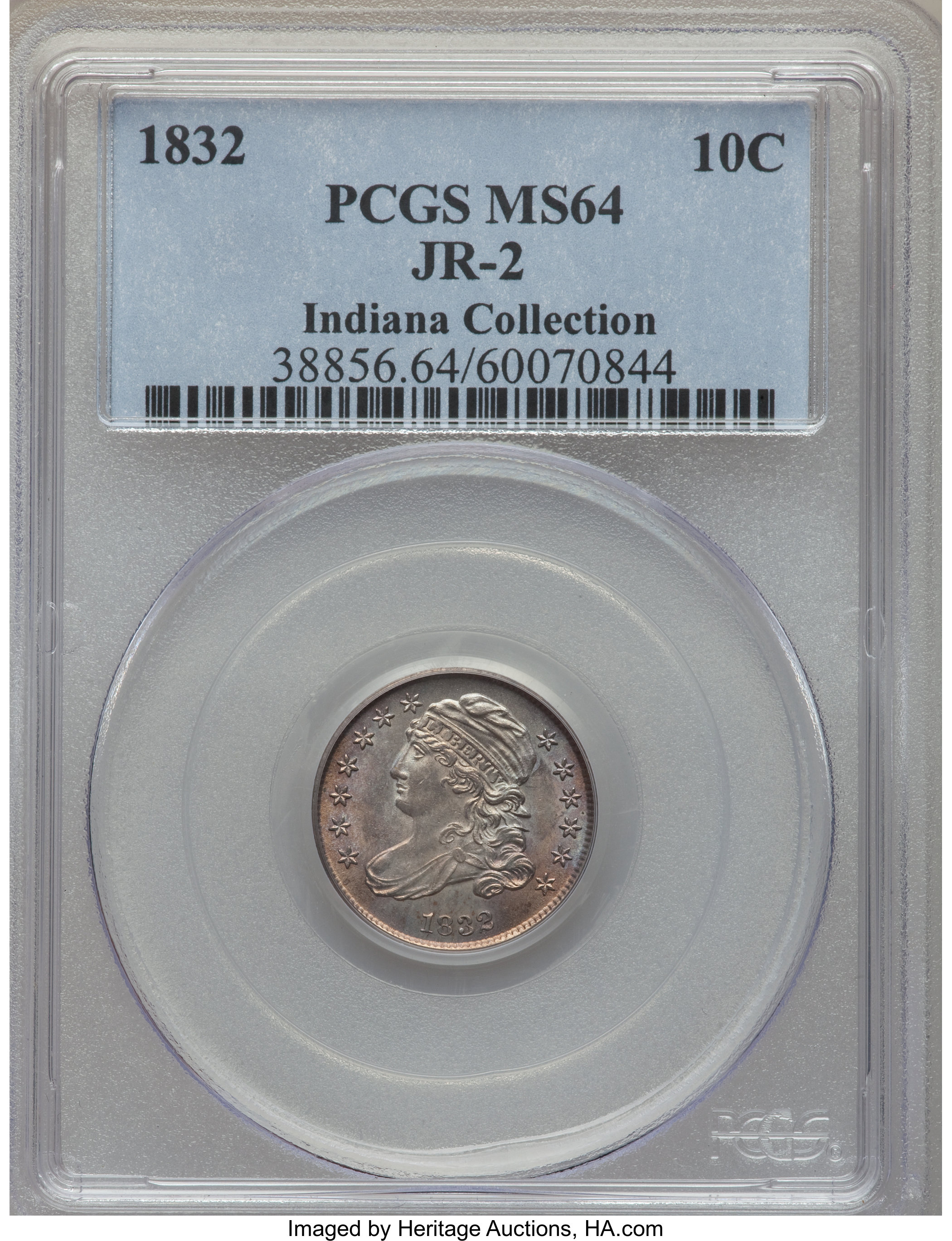 1832 10c JR-2 MS64 thumbnail 23