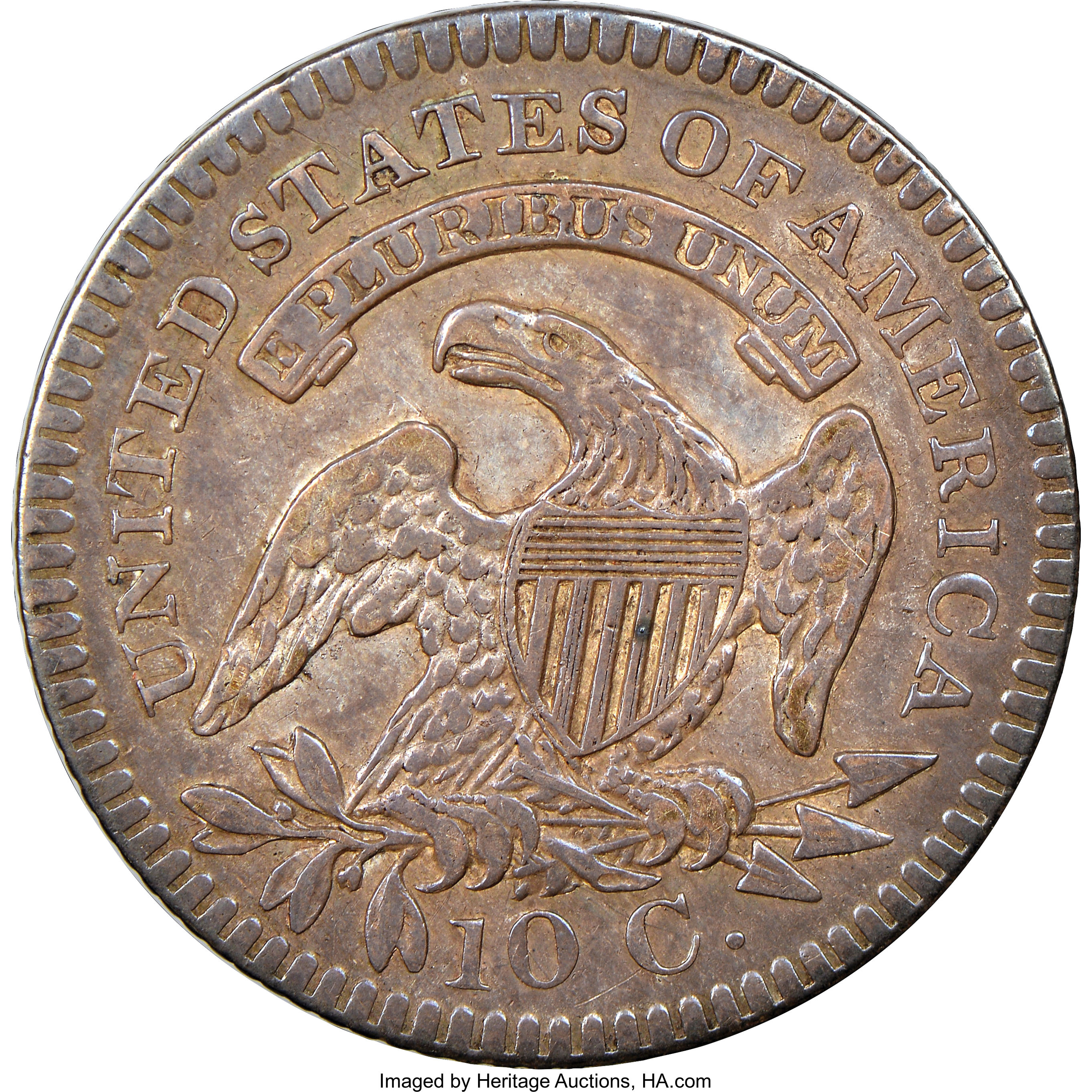 1821 10c Small Date, JR-8 VF20 thumbnail 10