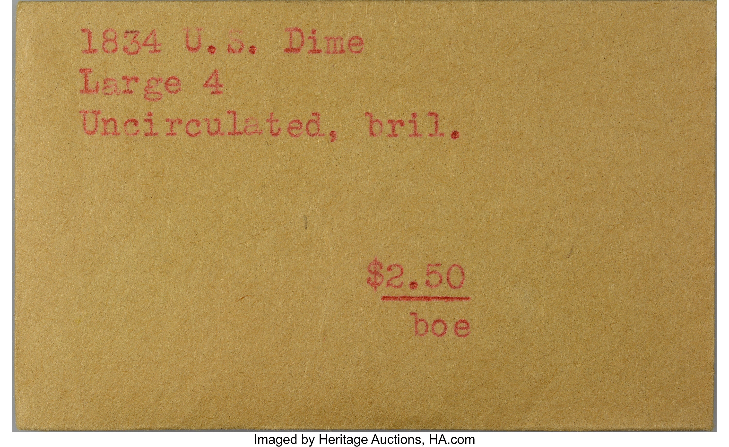 1834 10c Large 4, JR-5 AU58 CAC thumbnail 8