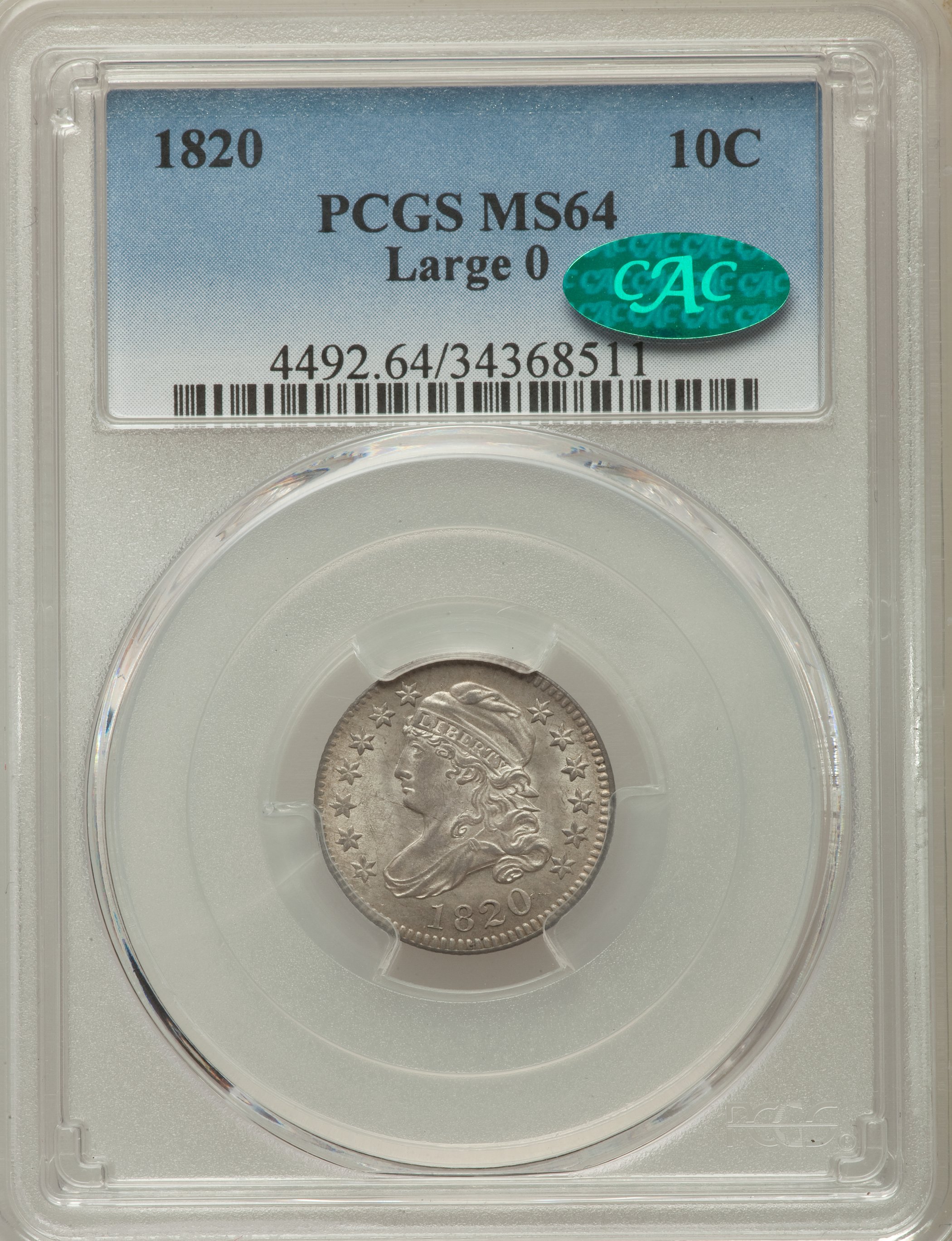 1820 10c Small 0, JR-6 MS64 thumbnail 24