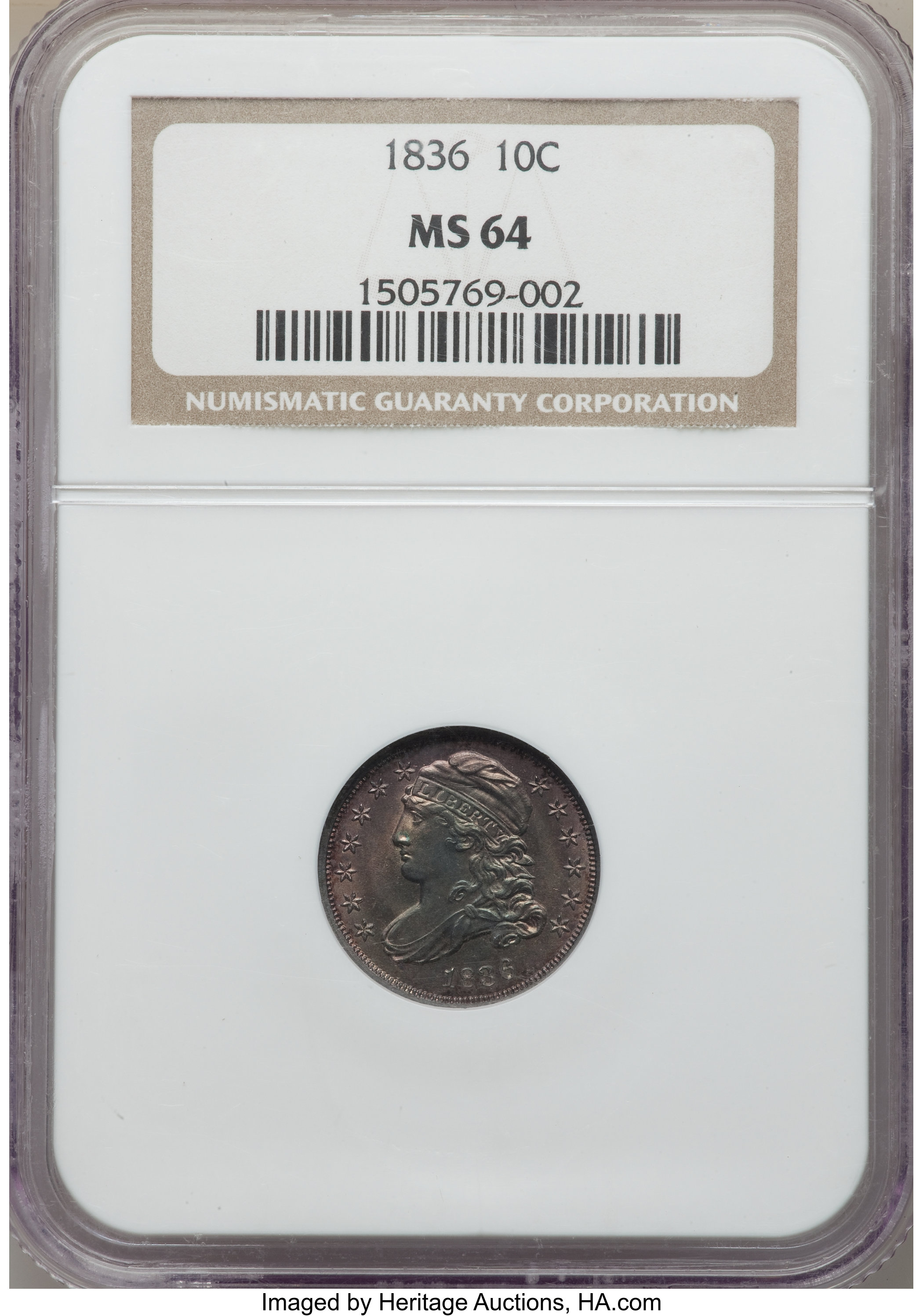 1836 10c JR-2 MS60 thumbnail 23