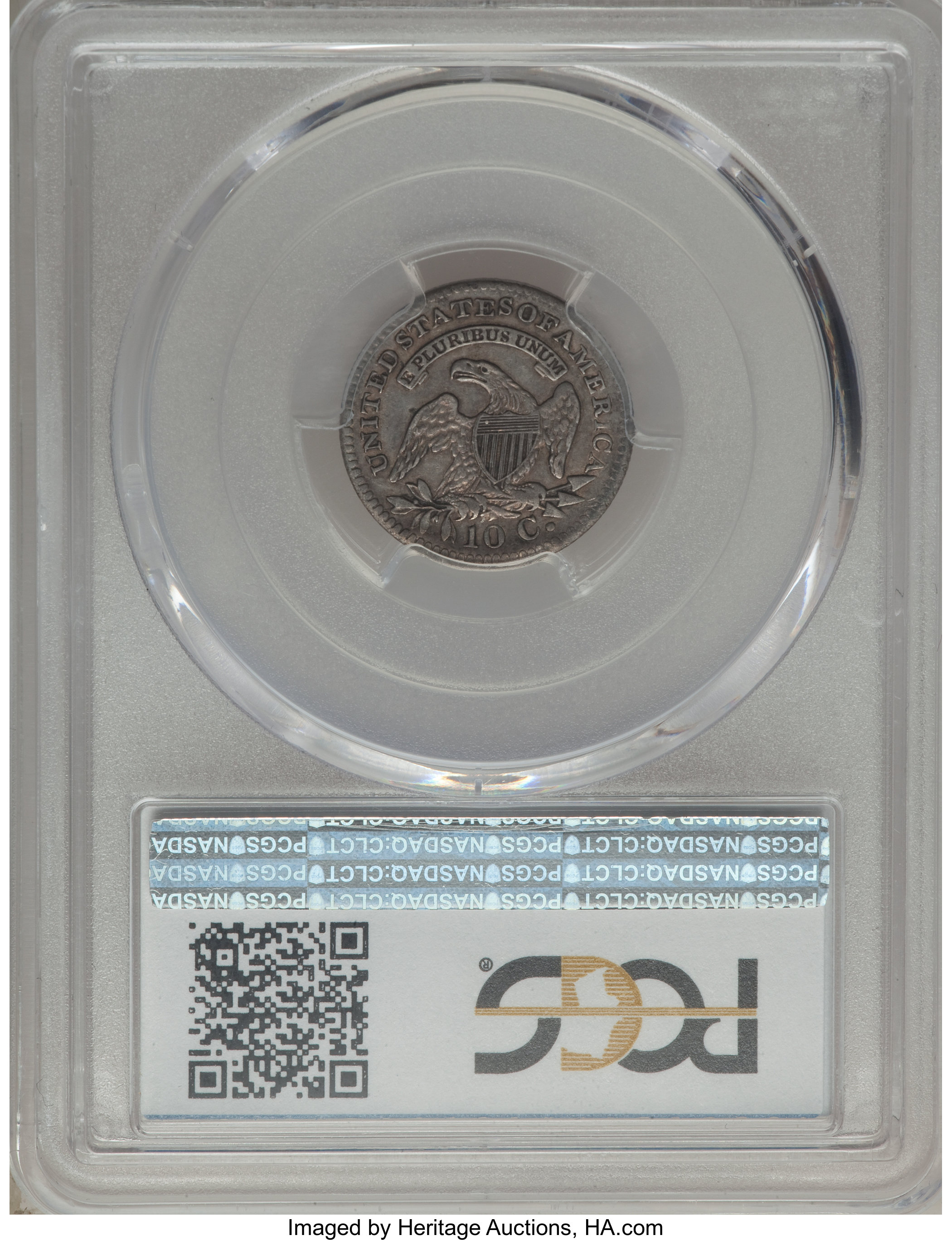1821 10c Large Date, JR-7 G4 thumbnail 6