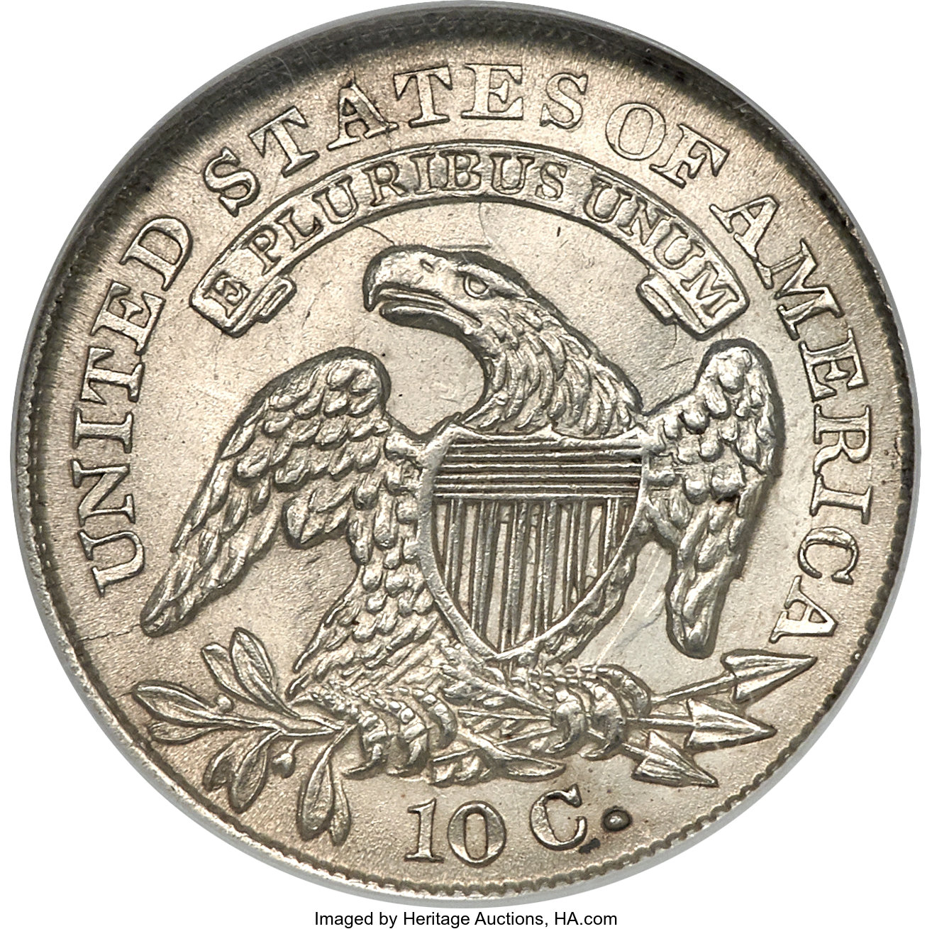 1833 10c JR-9 AG3 CAC thumbnail 25