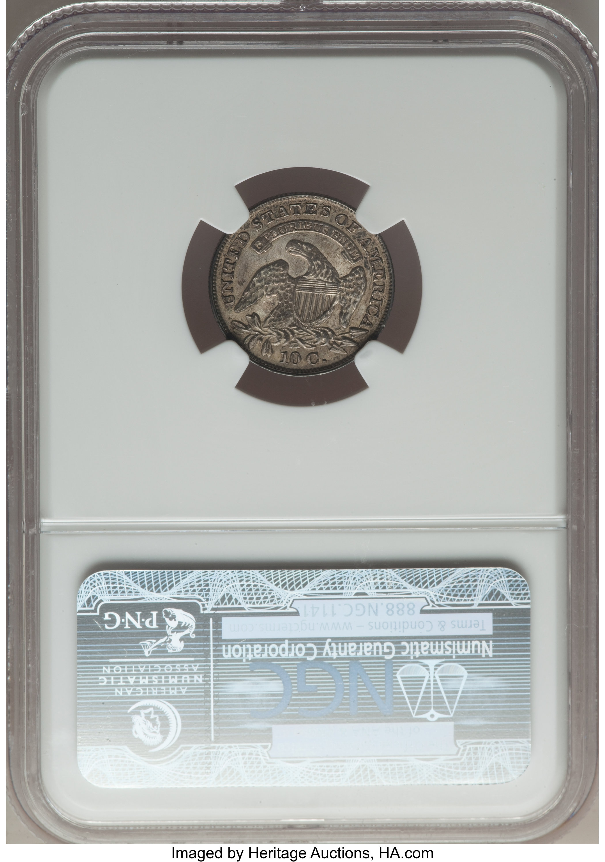 1832 10c JR-1 AU53 thumbnail 11