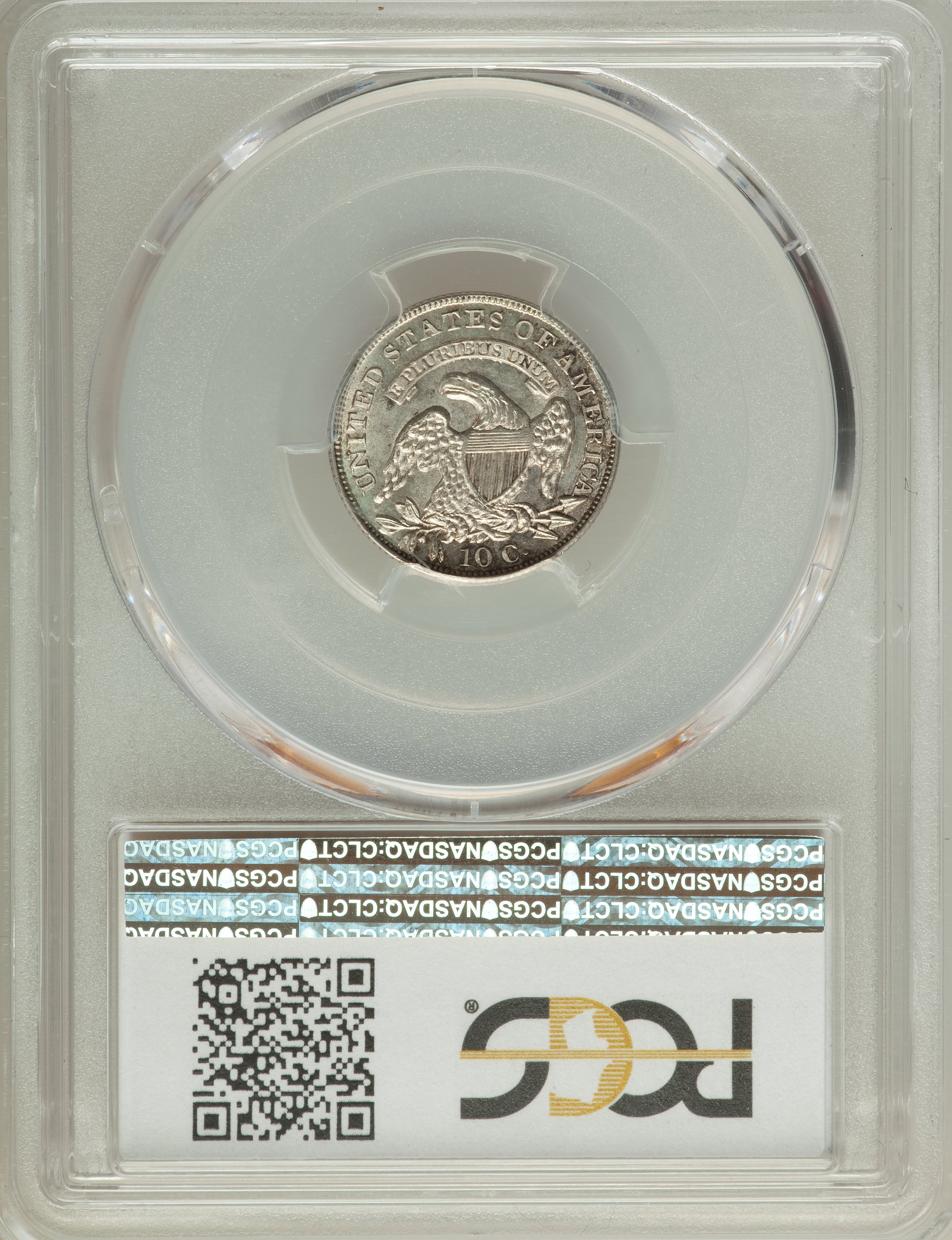 1834 10c Large 4, JR-5 AU58 CAC thumbnail 13