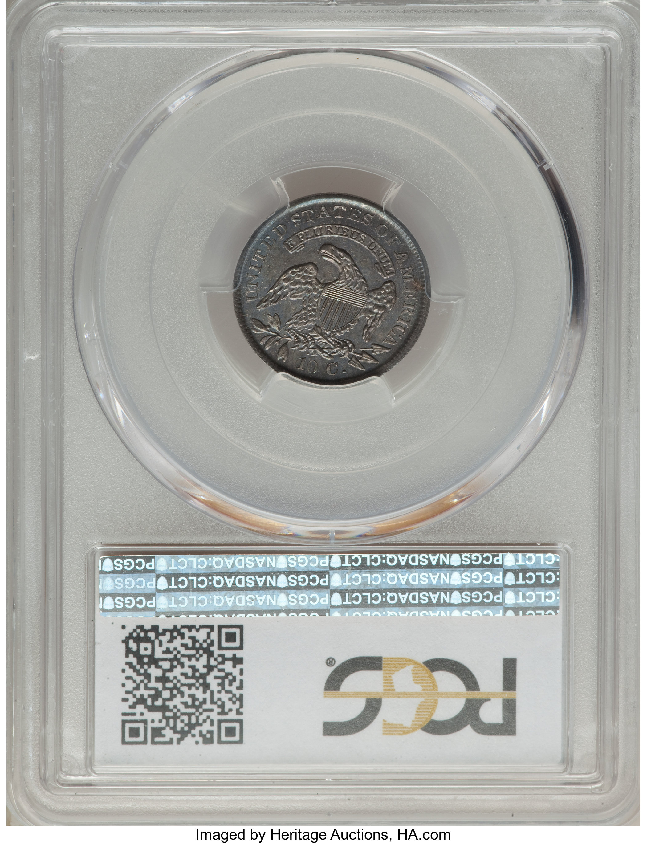 1837 10c Capped Bust, JR-1 AG3 thumbnail 14