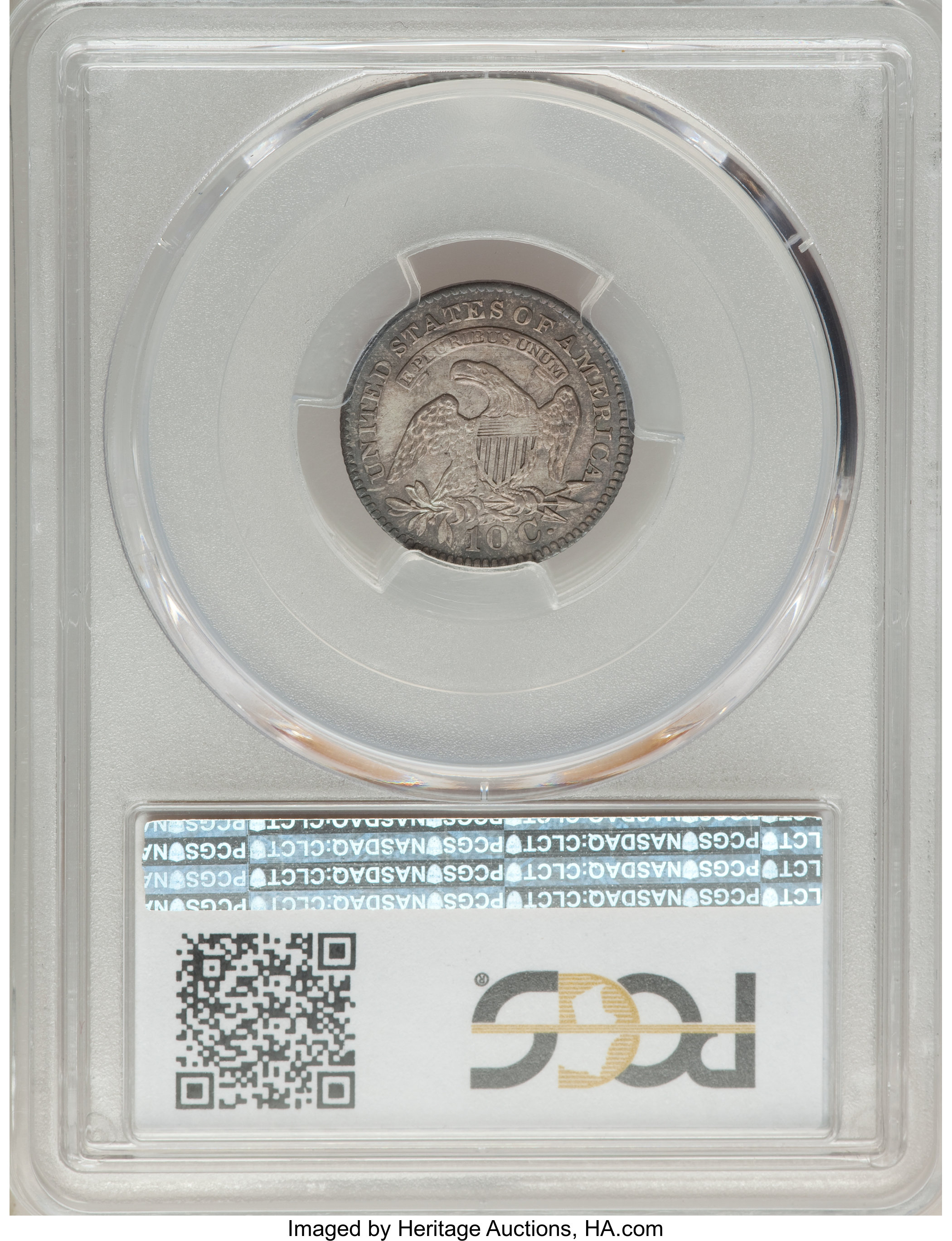 1827 10c Pointed Top 1, JR-12 AU55 thumbnail 9
