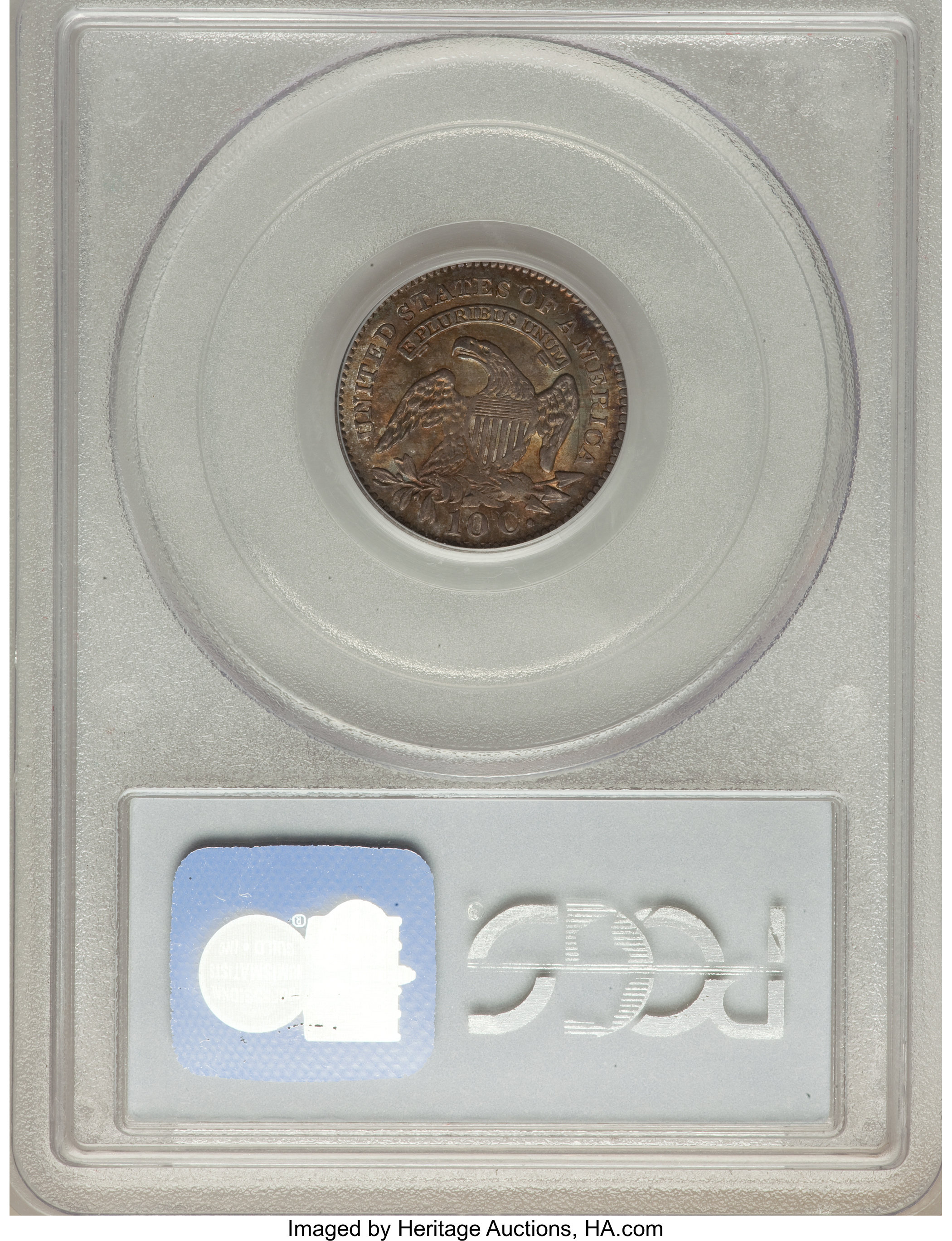 1827 10c Pointed Top 1, JR-3 AU53 thumbnail 24