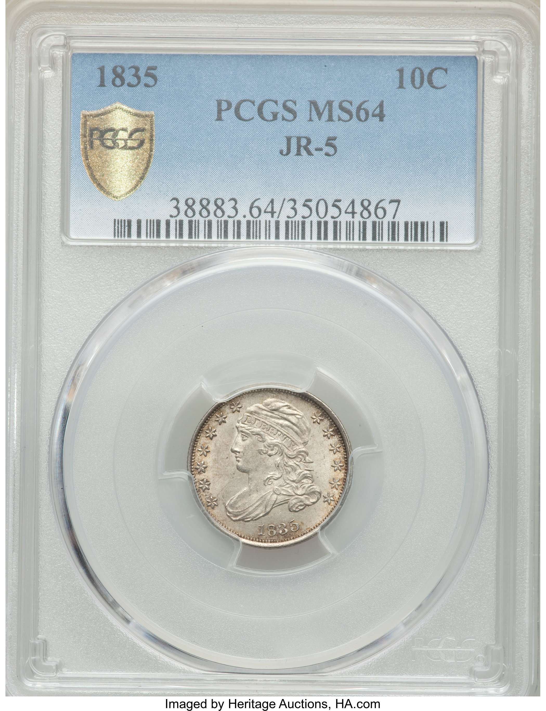 1835 10c JR-5 MS64 thumbnail 9