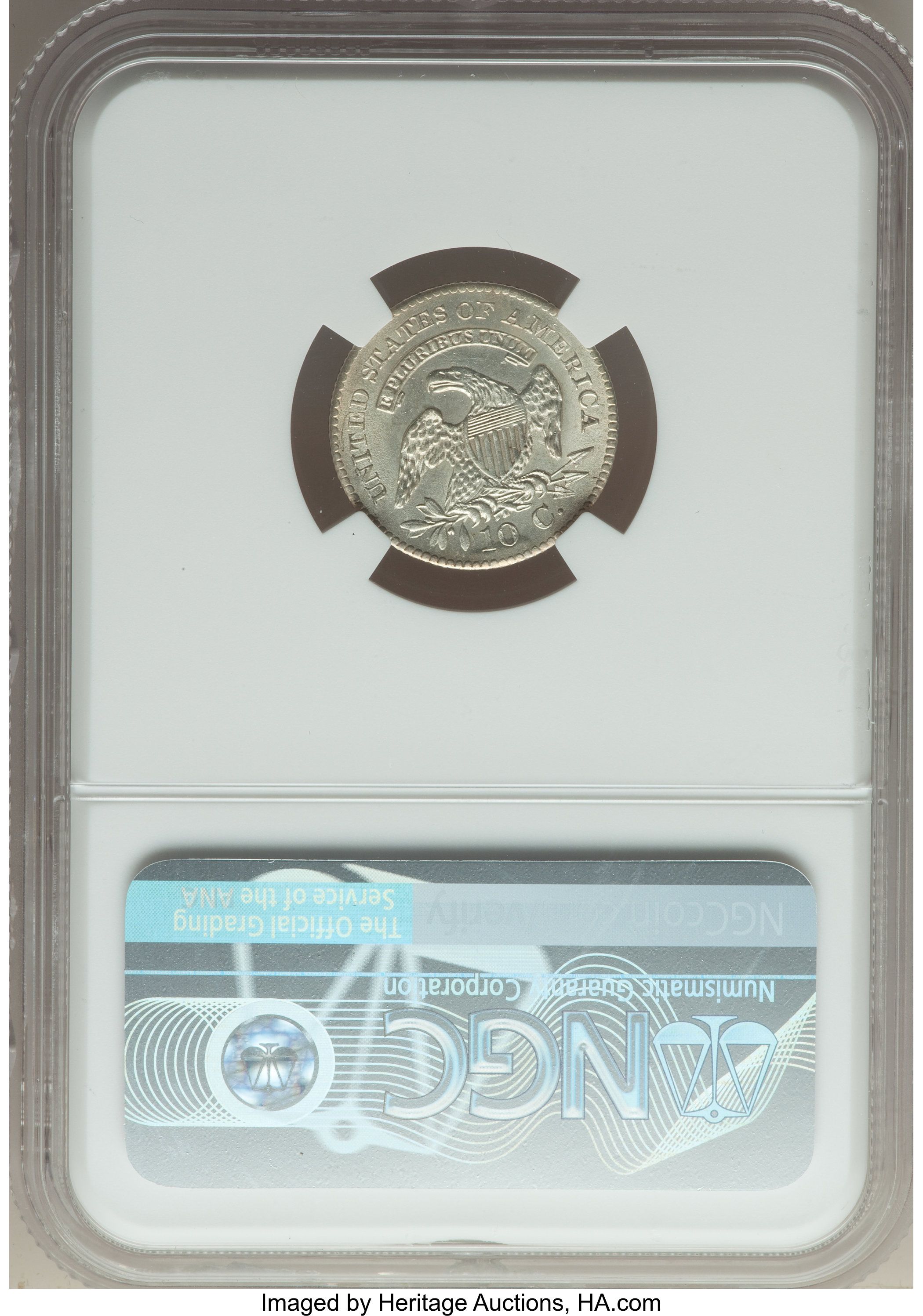 1825 10c MS63 CAC thumbnail 2