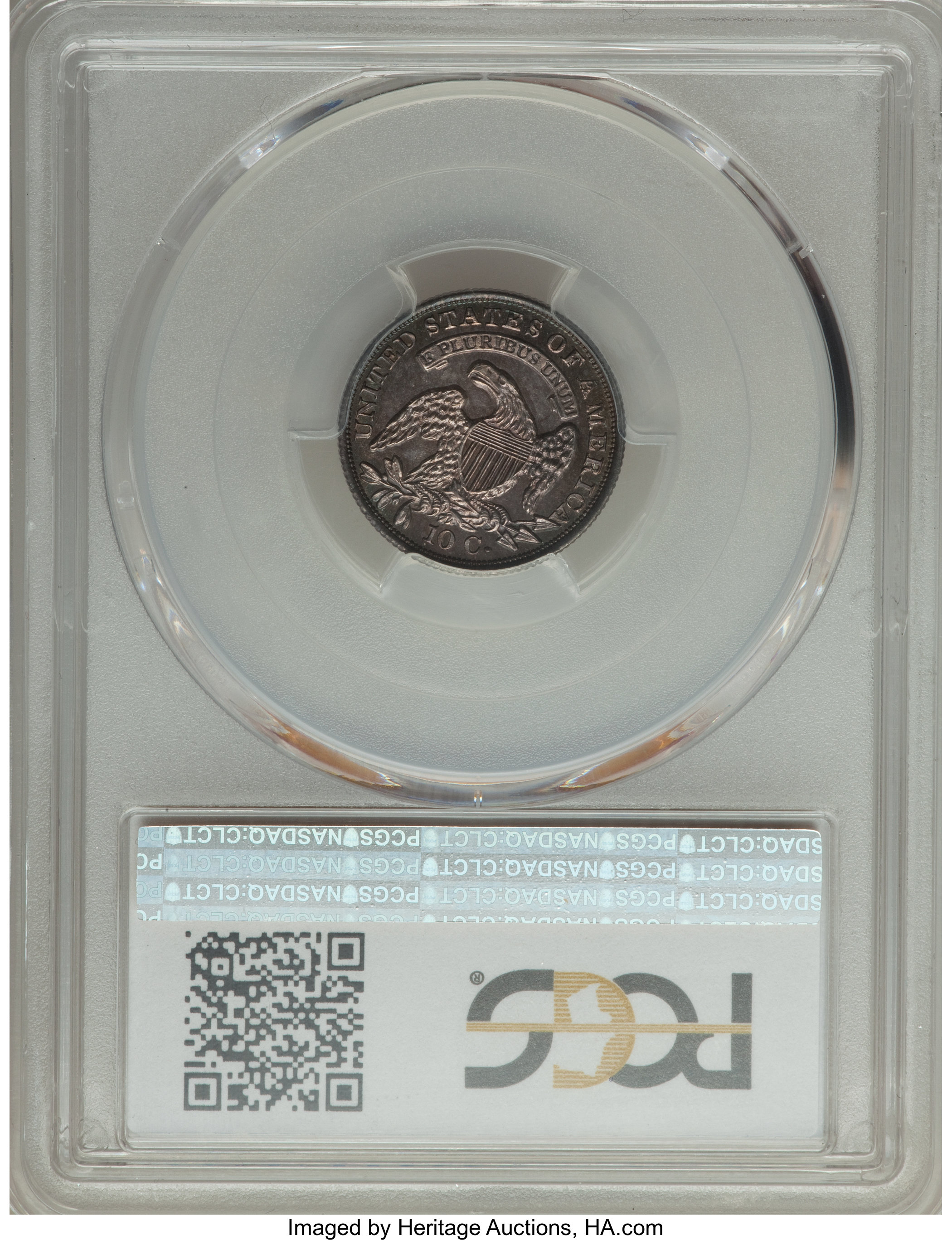 1834 10c Large 4, JR-1 MS65 thumbnail 5