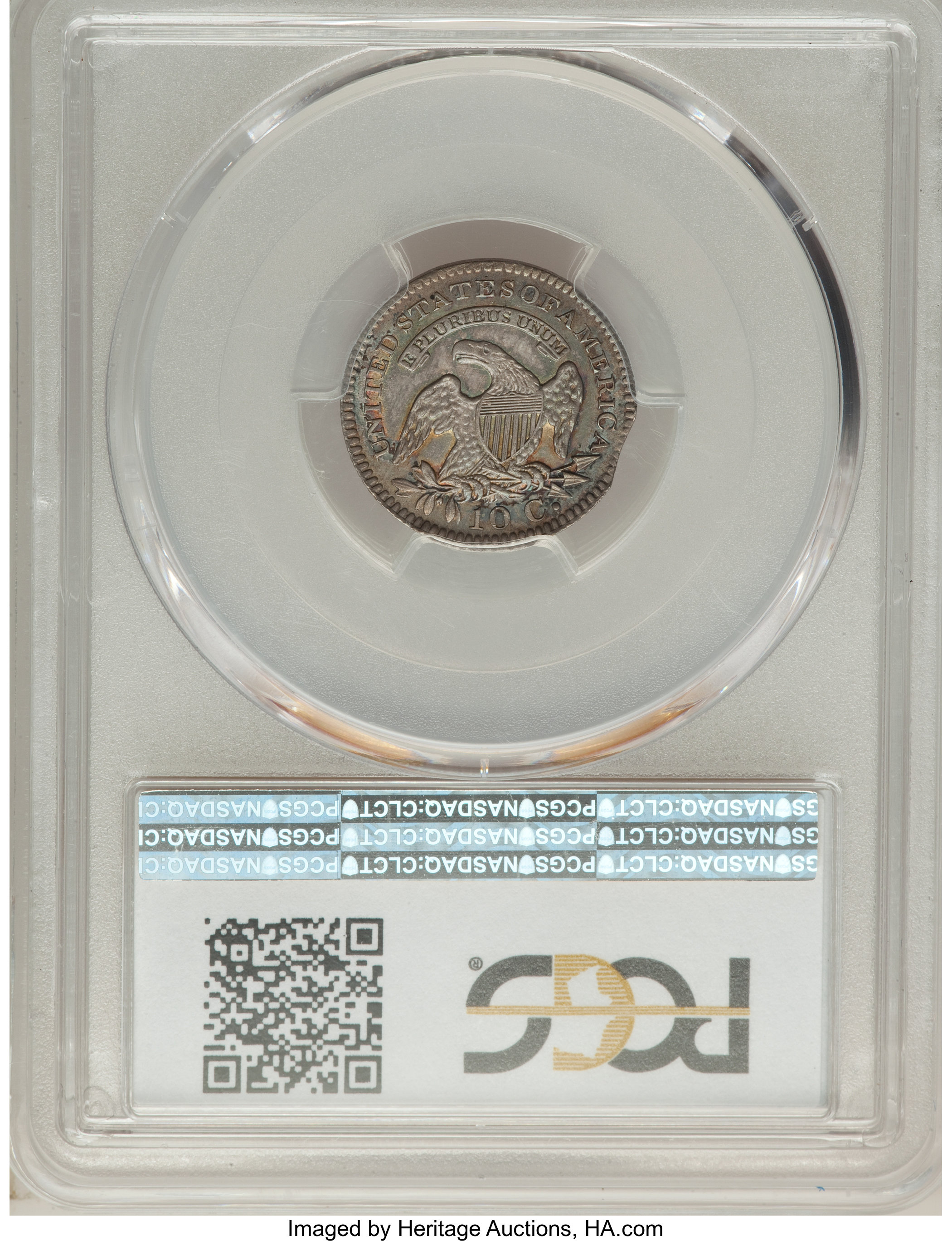 1820 10c Small 0 MS64 CAC thumbnail 5