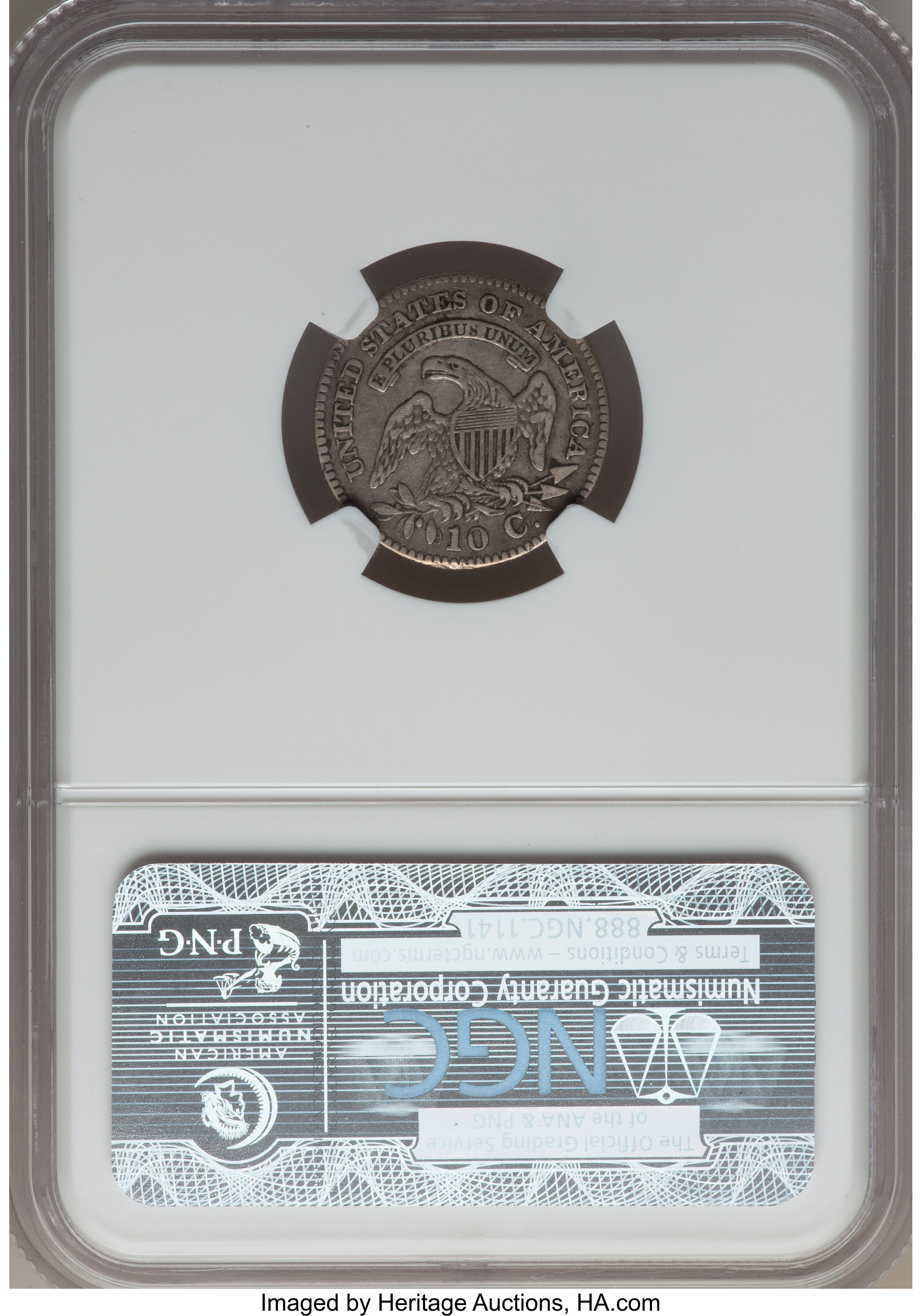 1825 10c JR-3 AG3 CAC thumbnail 14