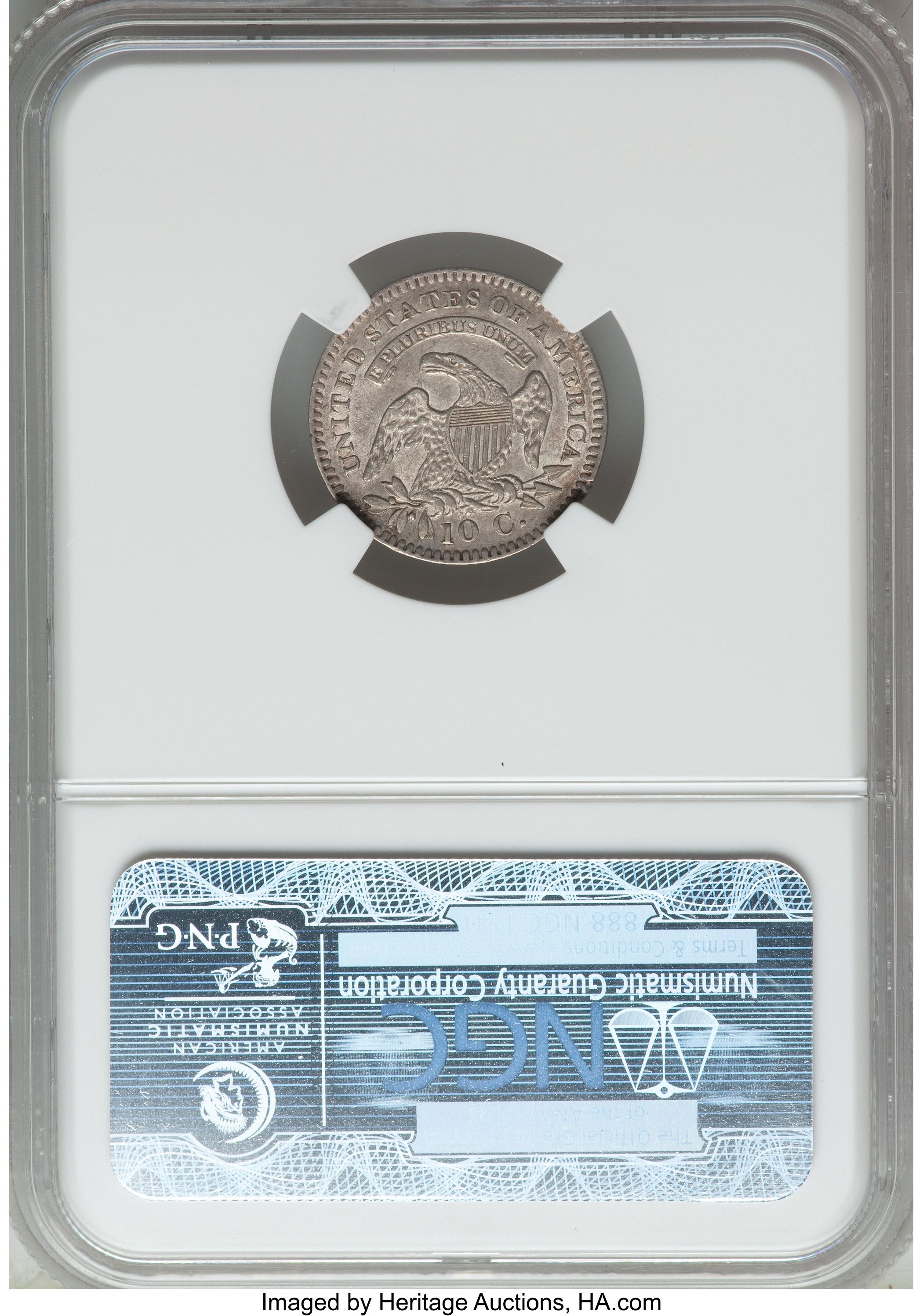 1821 10c Small Date, JR-9 AG3 thumbnail 16