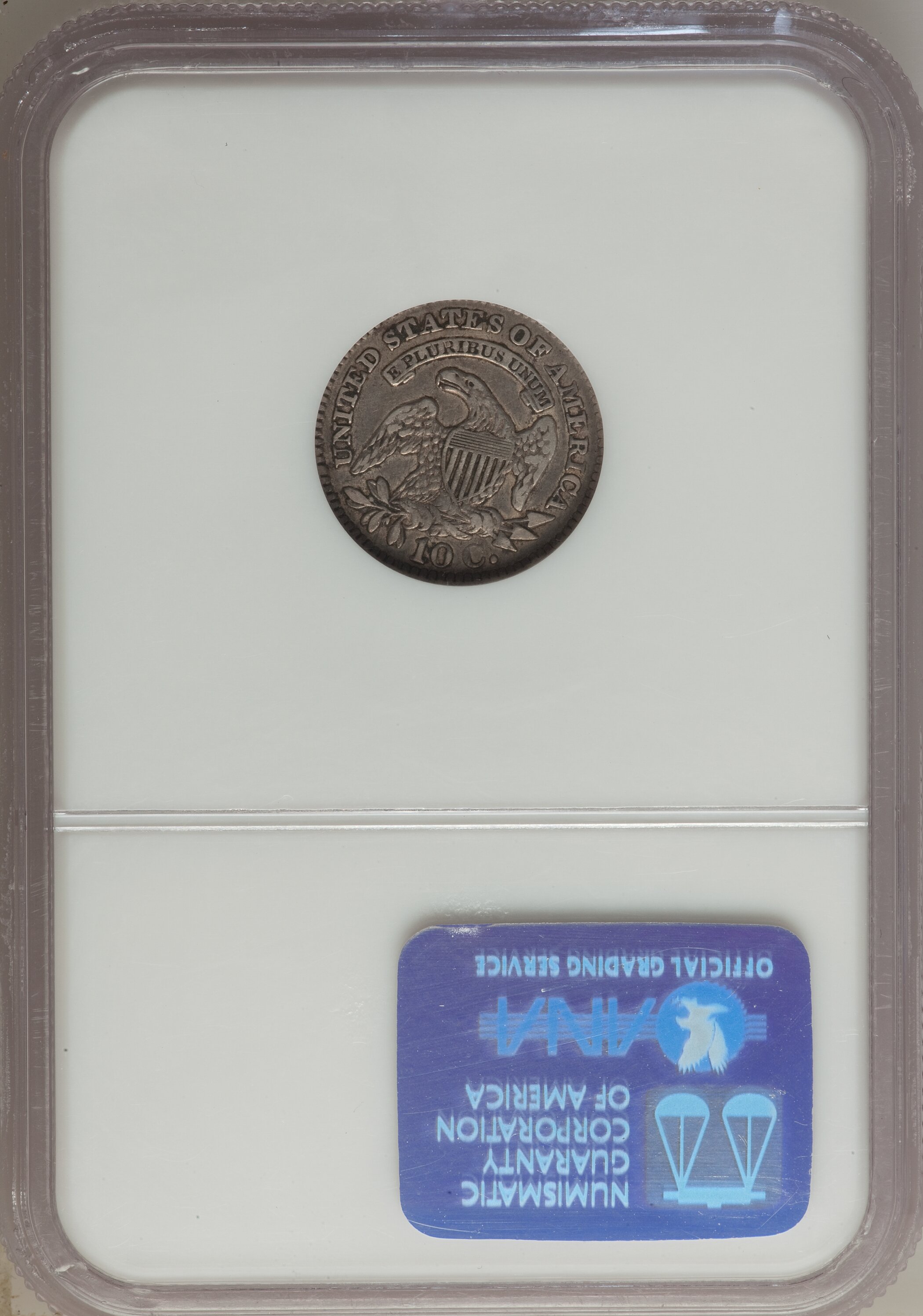 1827 10c Pointed Top 1, JR-4 G4 CAC thumbnail 8