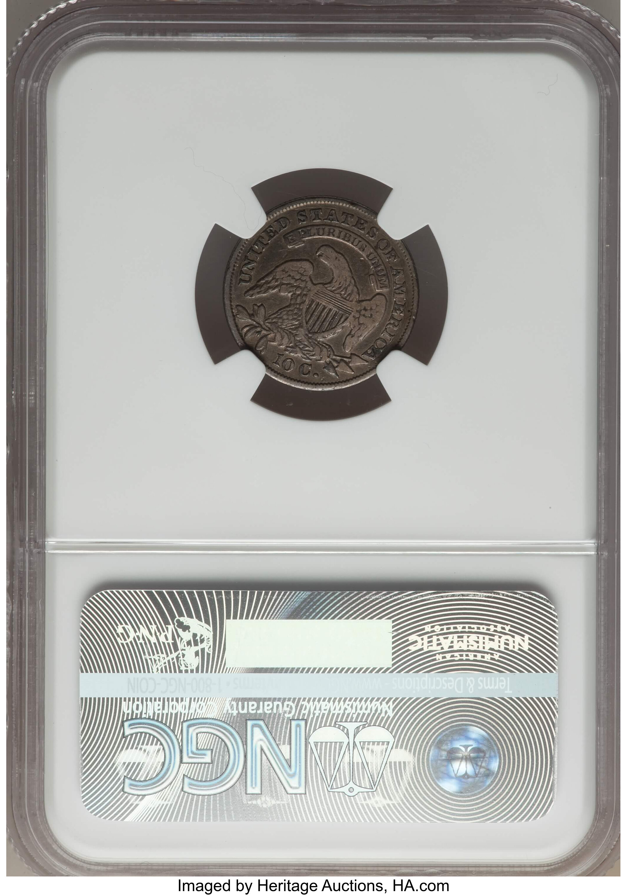 1833 10c JR-9 AG3 CAC thumbnail 8