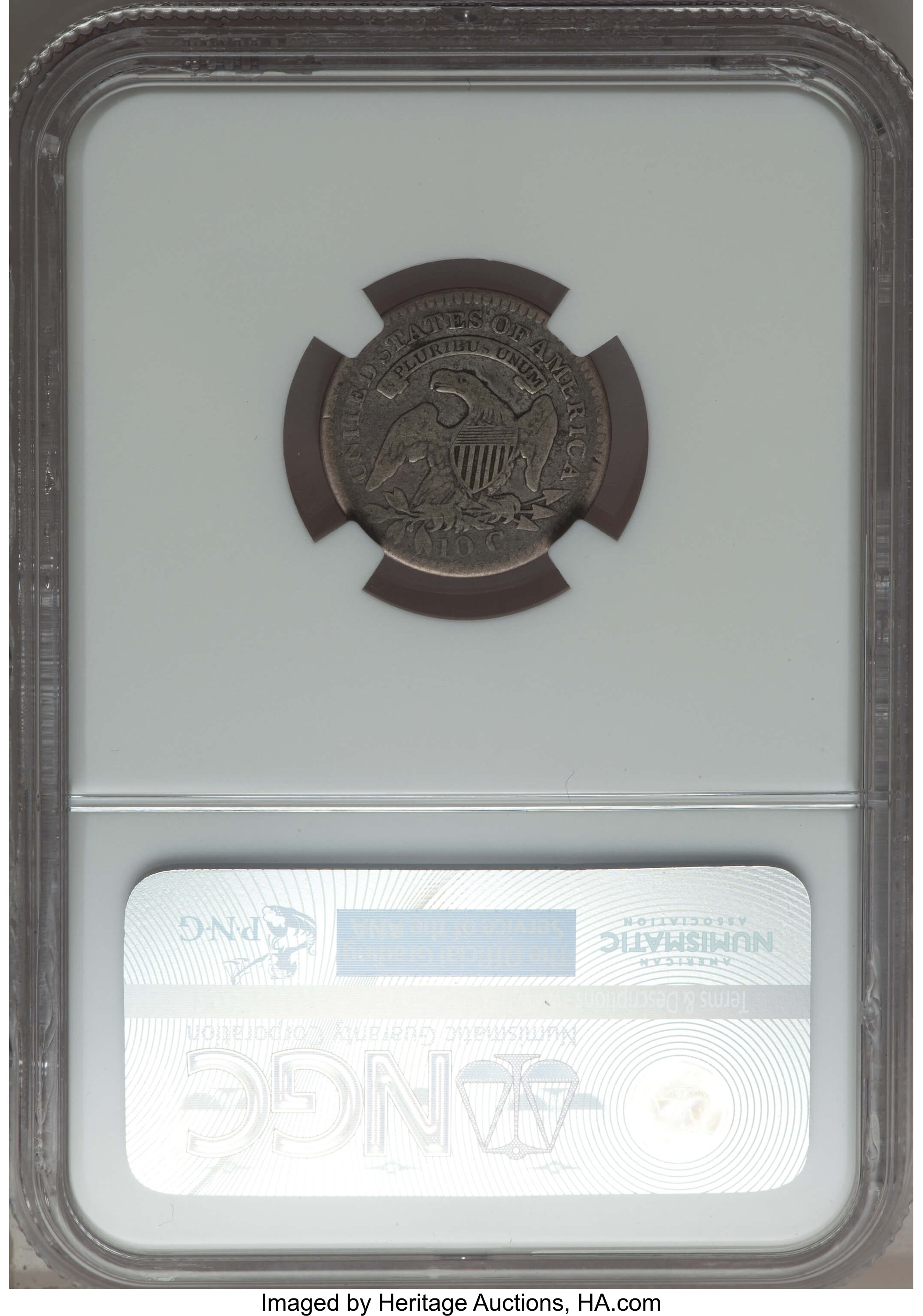 1821 10c Small Date, JR-8 VG10 thumbnail 2