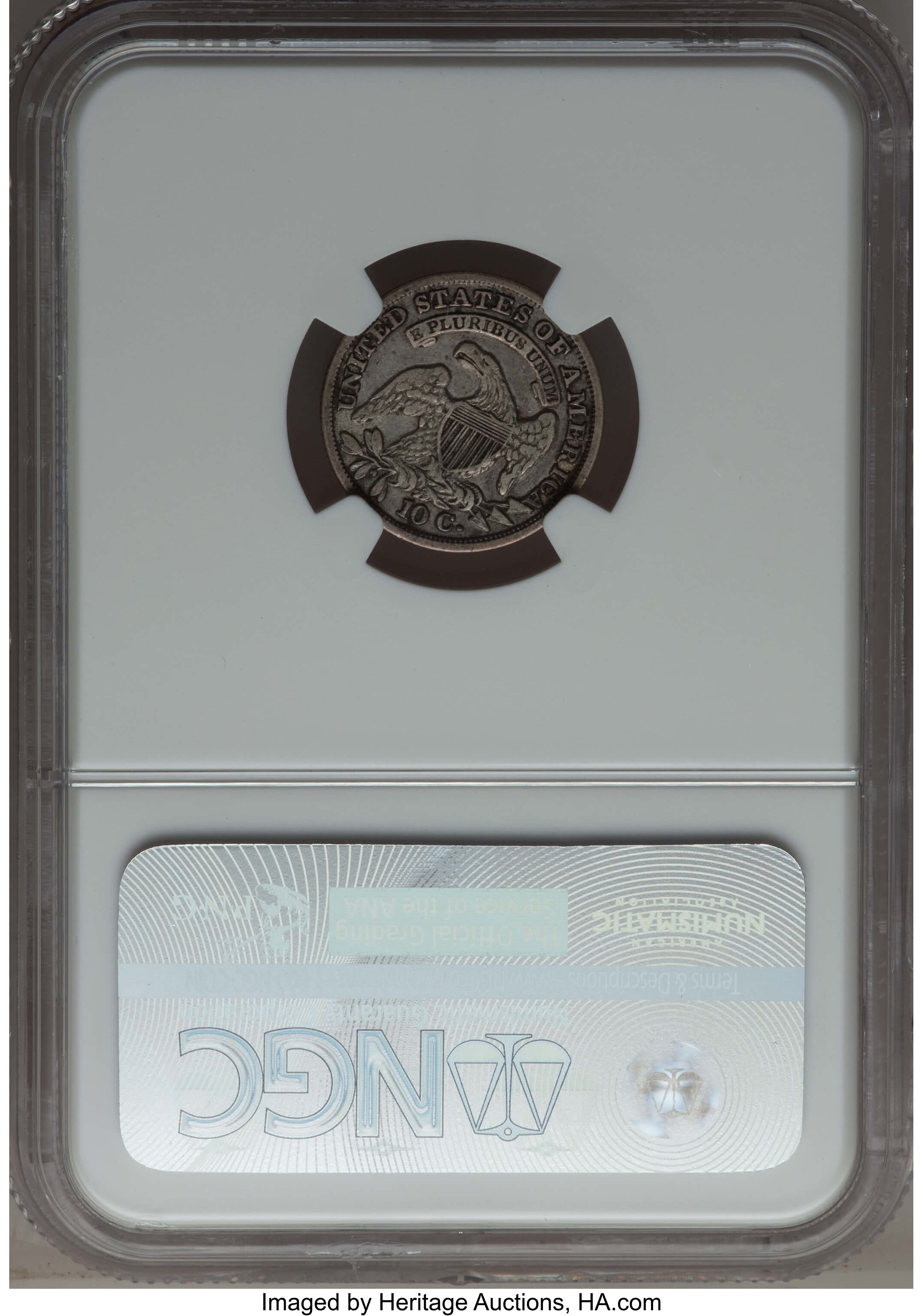 1834 10c Large 4, JR-1 AG3 thumbnail 6