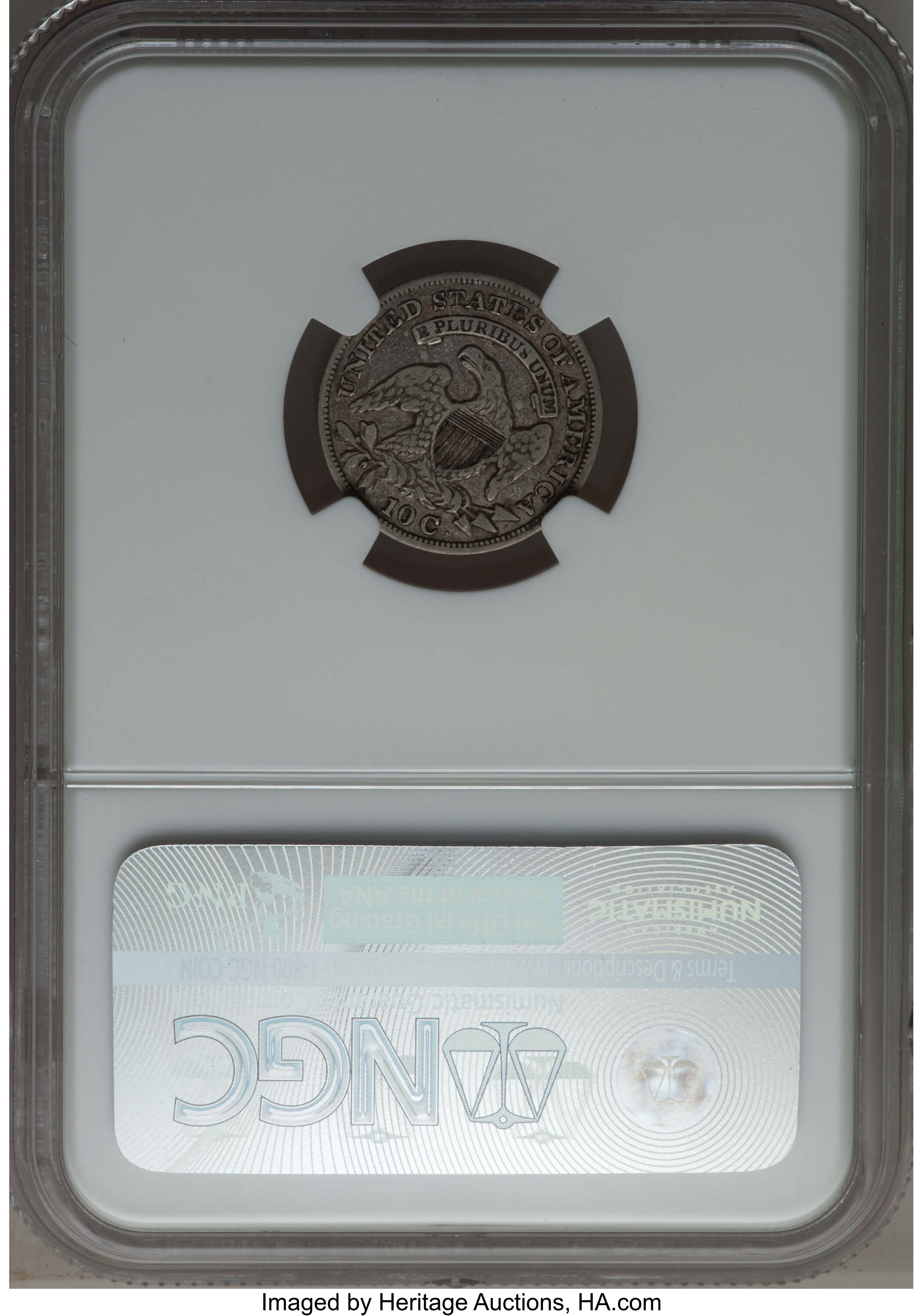 1830/29 10c Overdate, JR-4, FS-301 G4 CAC thumbnail 2