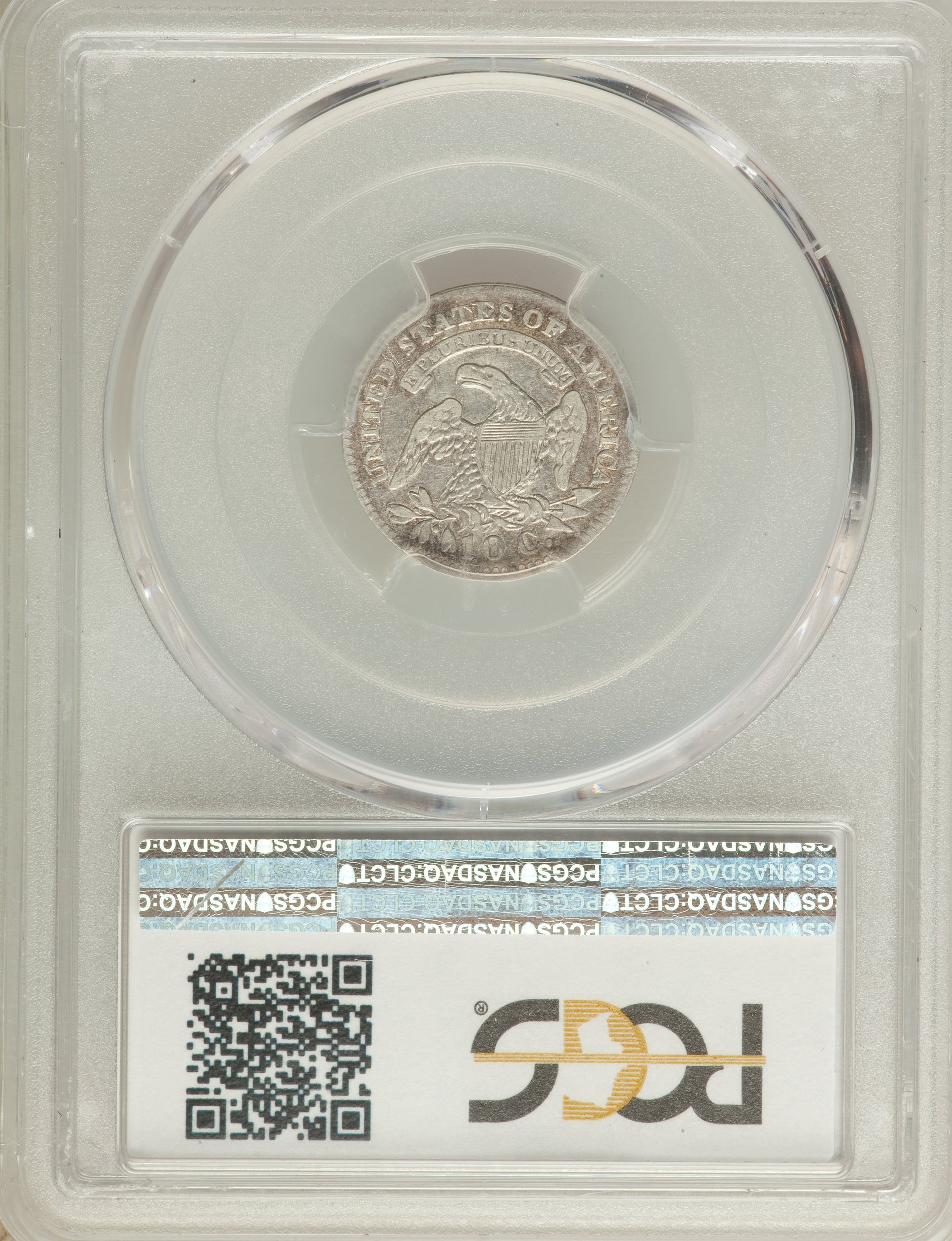 1827 10c Pointed Top 1, JR-13 VF35 thumbnail 4