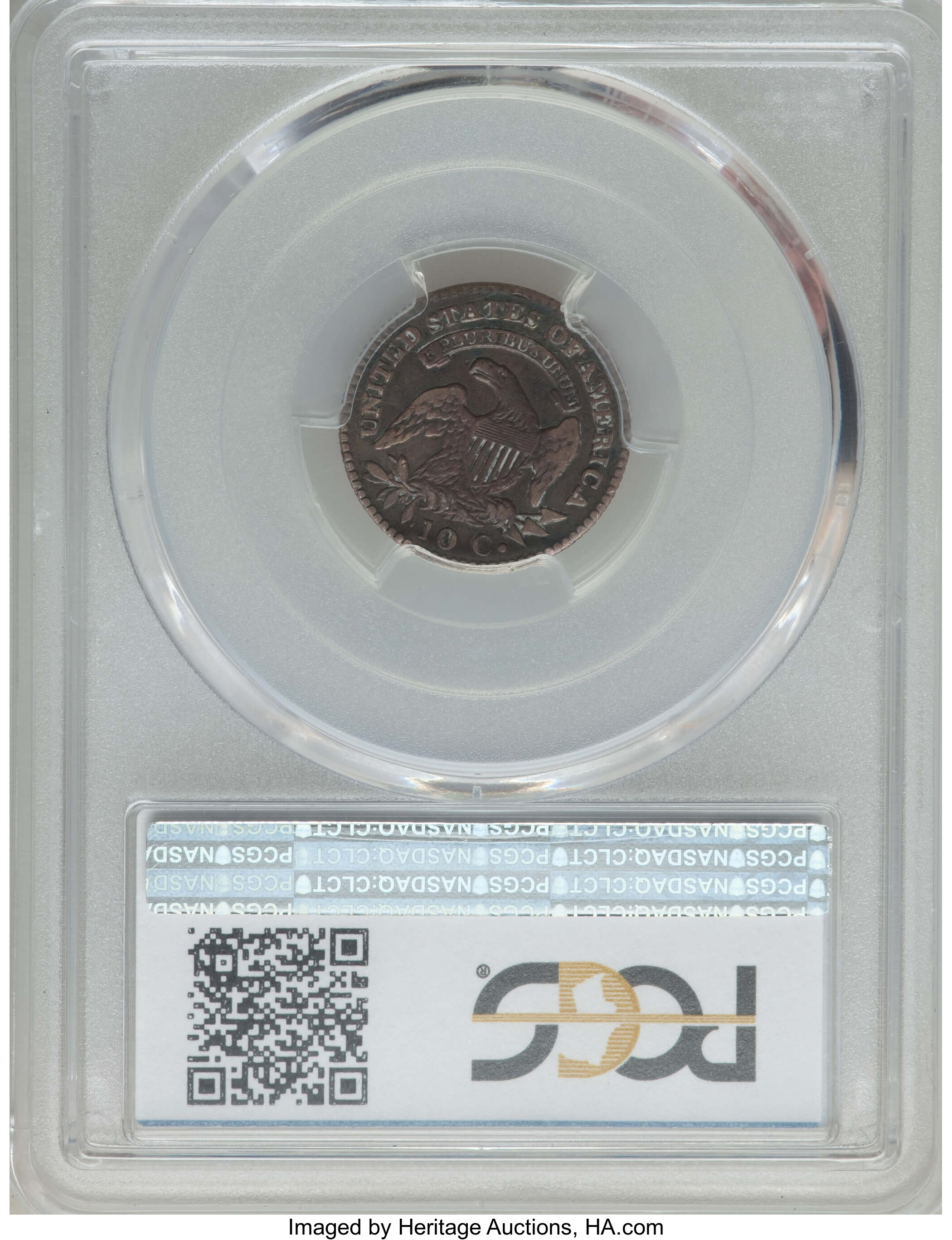 1823/2 10c Large E's, JR-3 VF30 CAC thumbnail 3