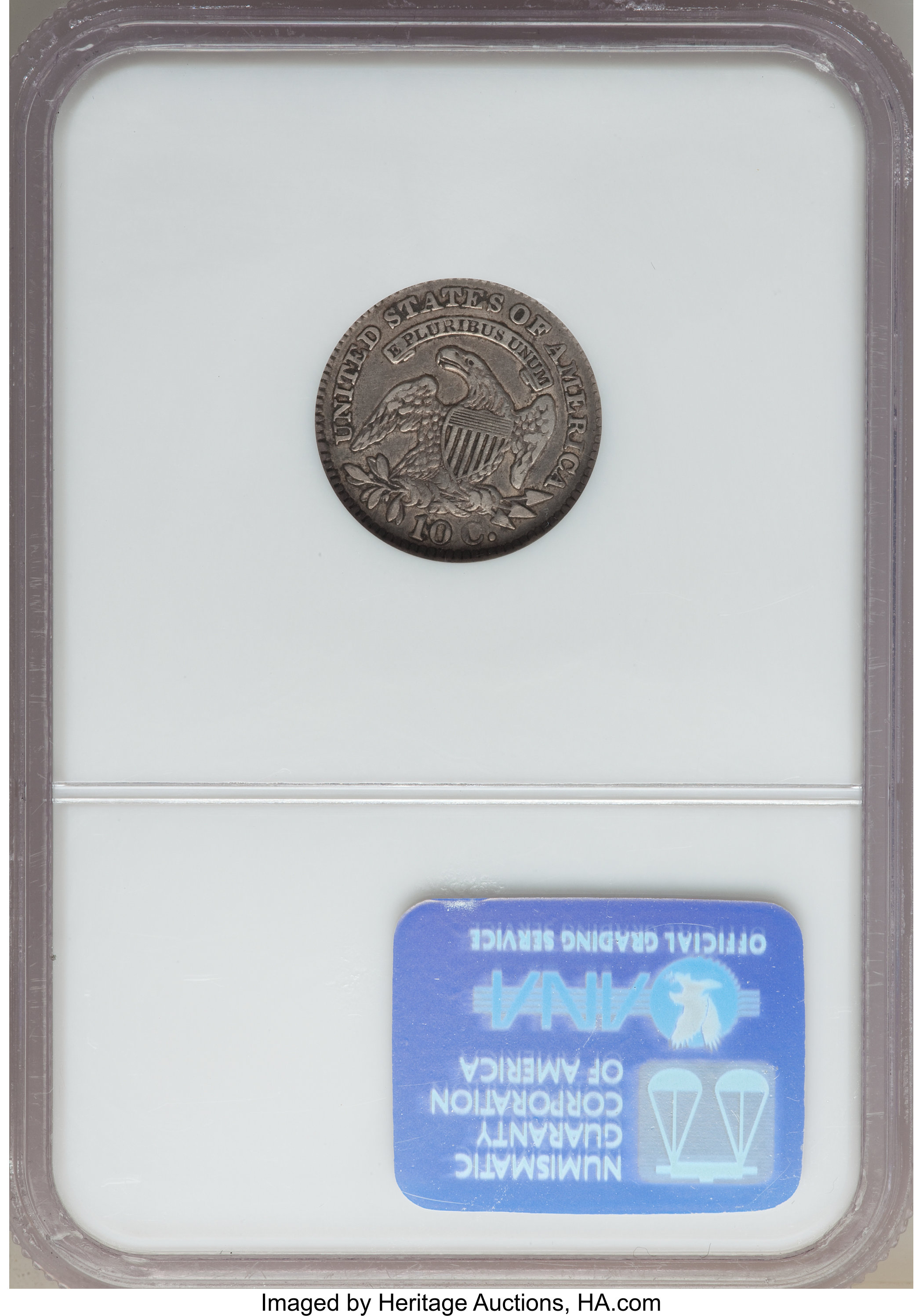 1827 10c Pointed Top 1, JR-4 G4 CAC thumbnail 6