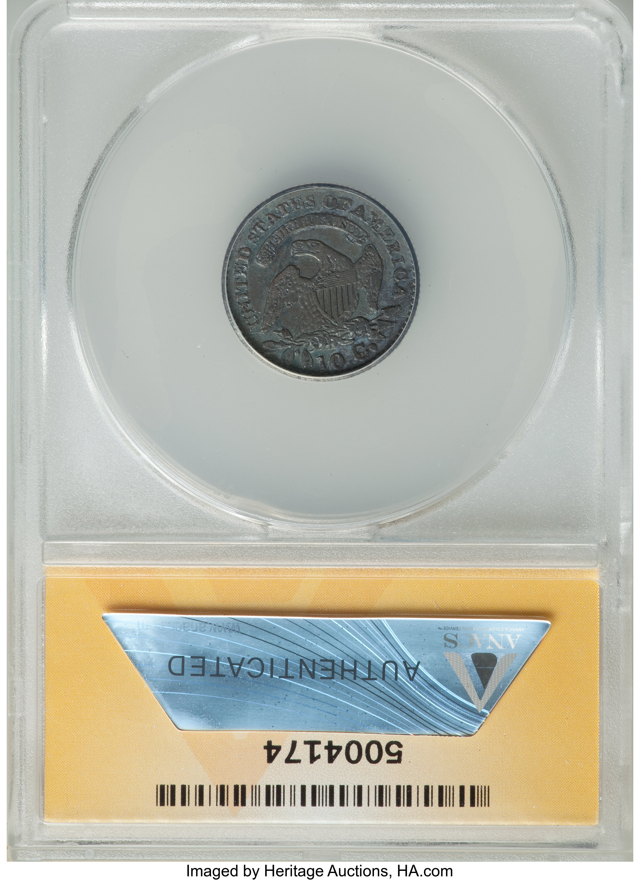 1823/2 10c Large E's, JR-3 VF30 CAC thumbnail 5
