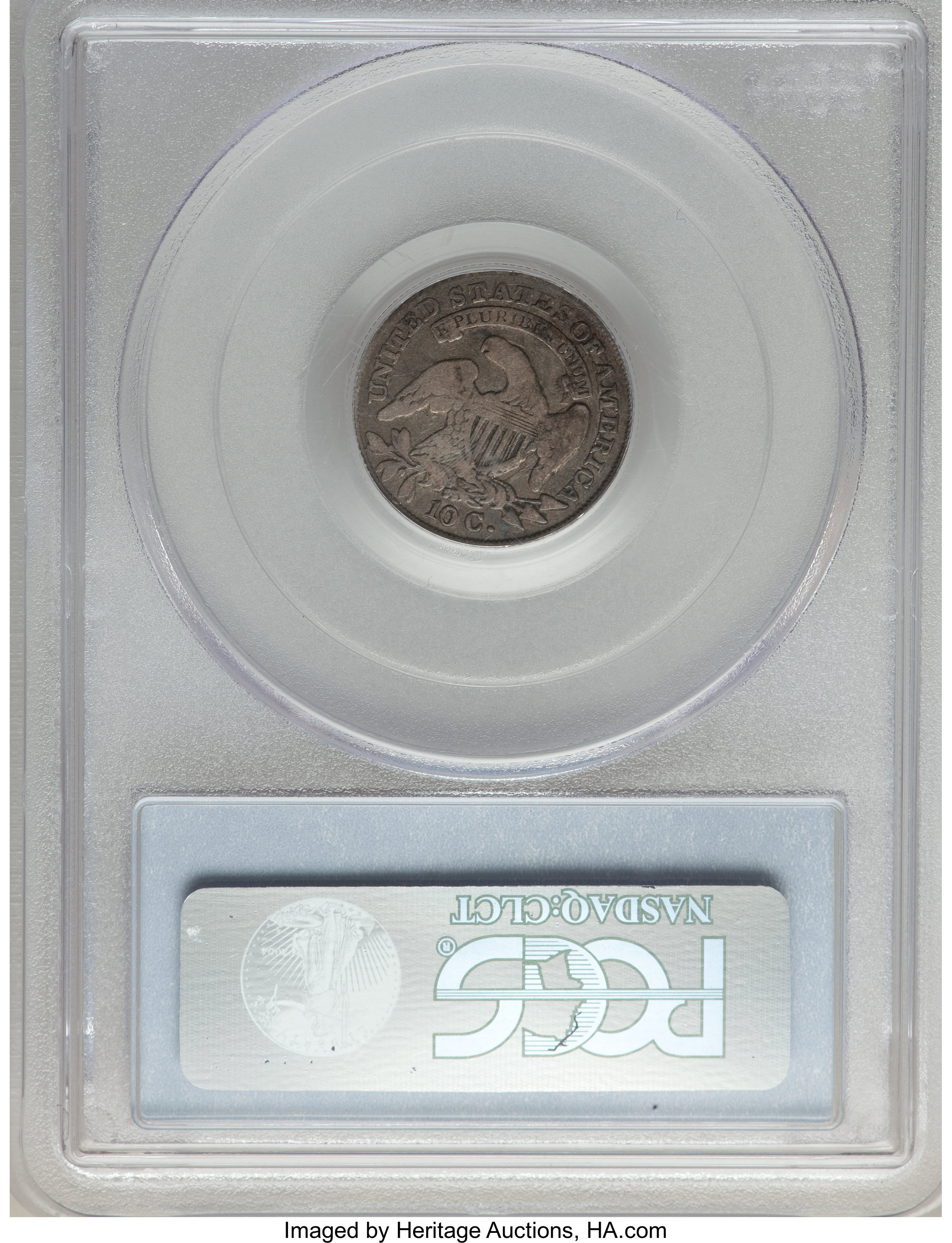 1833 10c JR-9 AG3 CAC thumbnail 4