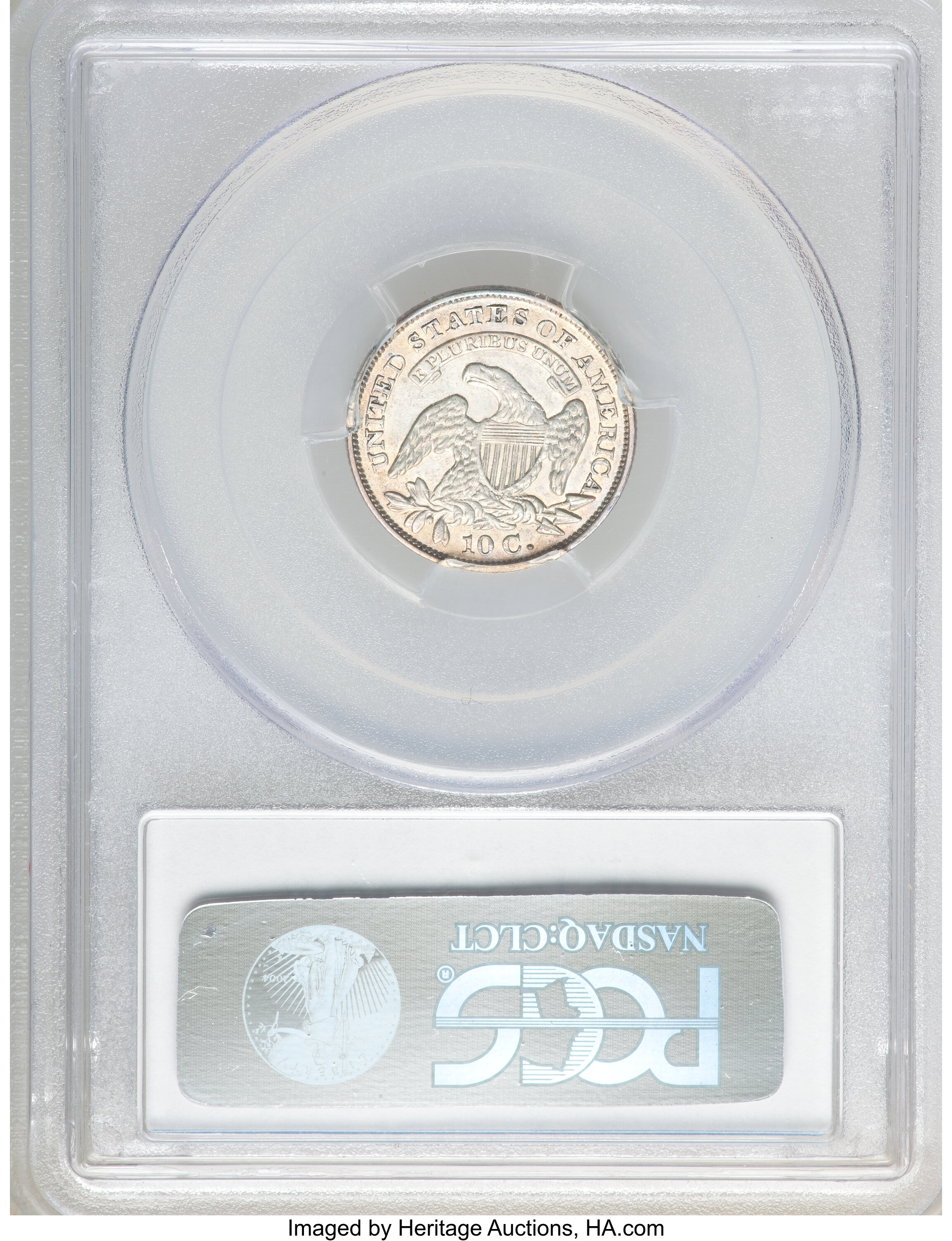 1829 10c Medium 10C AU53 CAC thumbnail 4