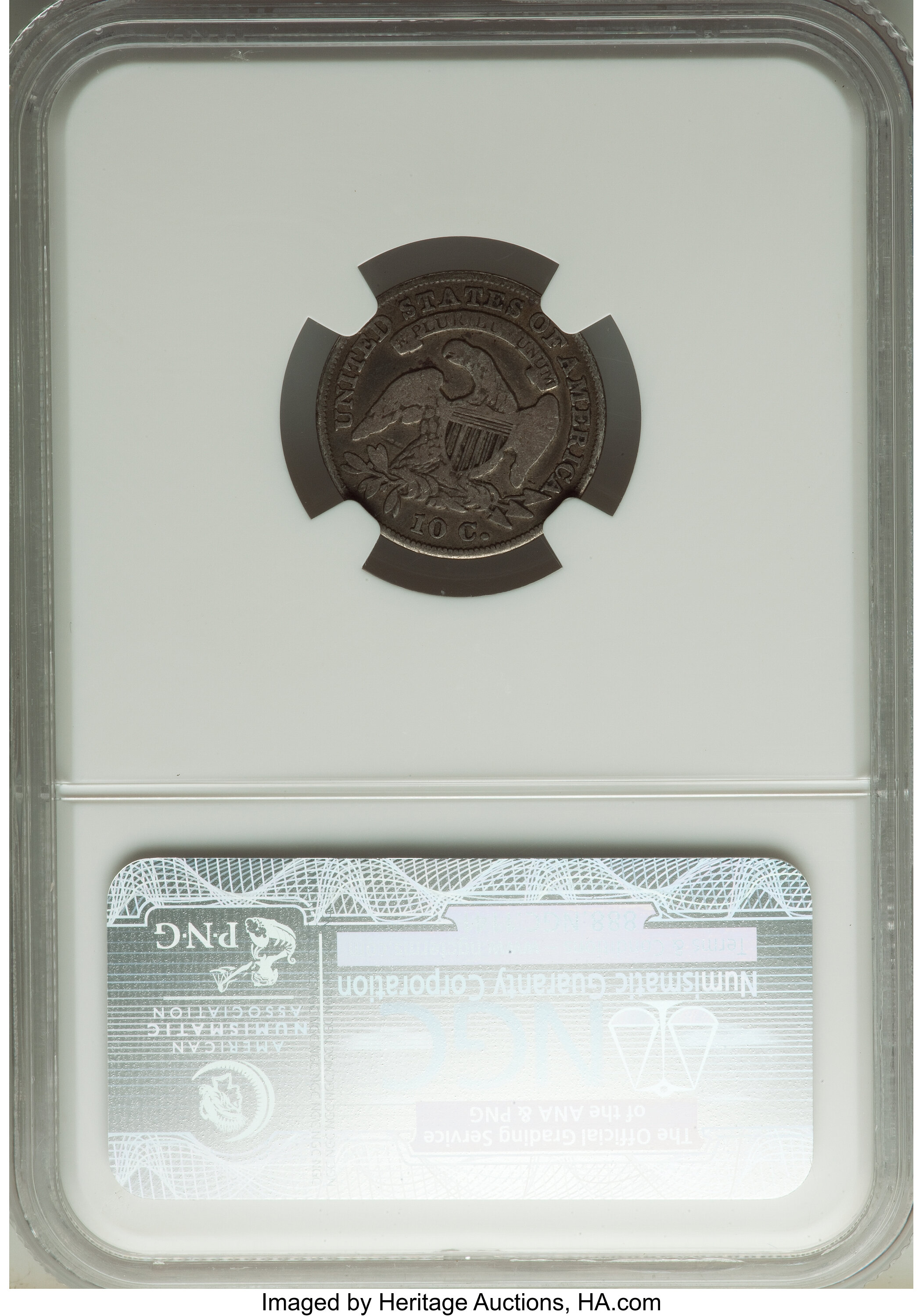 1834 10c Large 4, JR-1 AG3 thumbnail 4