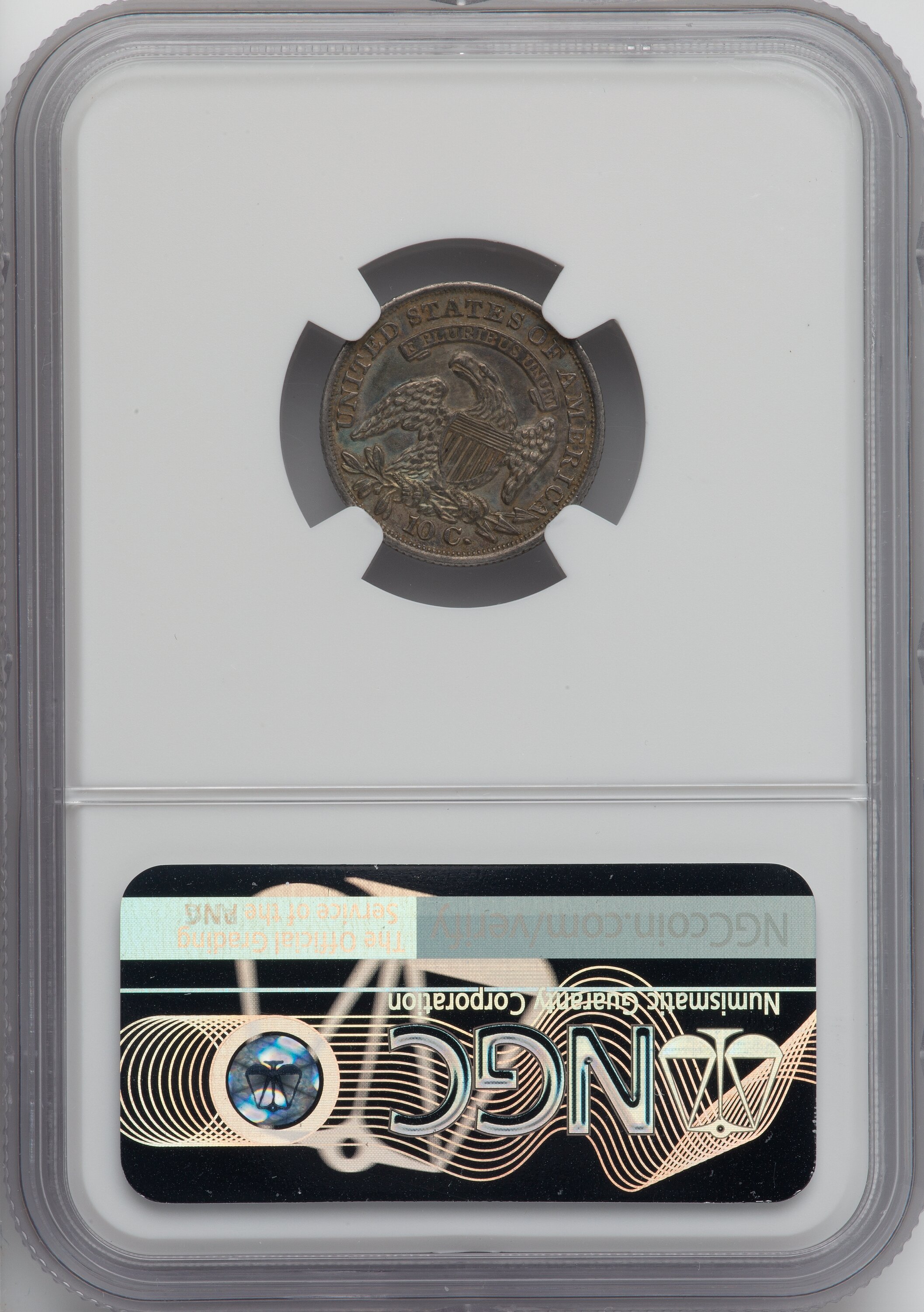 1834 10c Large 4, JR-1 AU50 thumbnail 22
