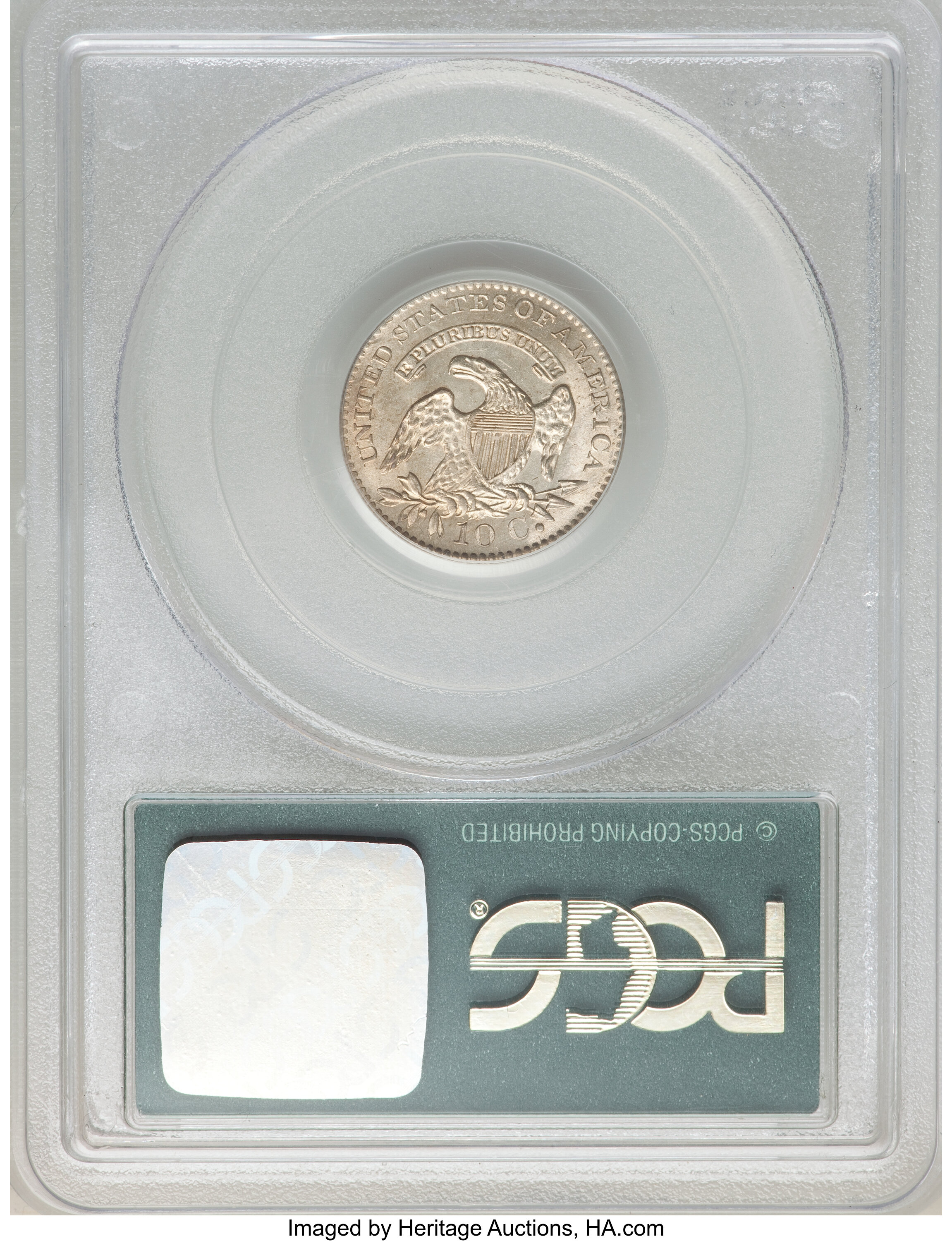 1820 10c Large 0, JR-13 G4 CAC thumbnail 11