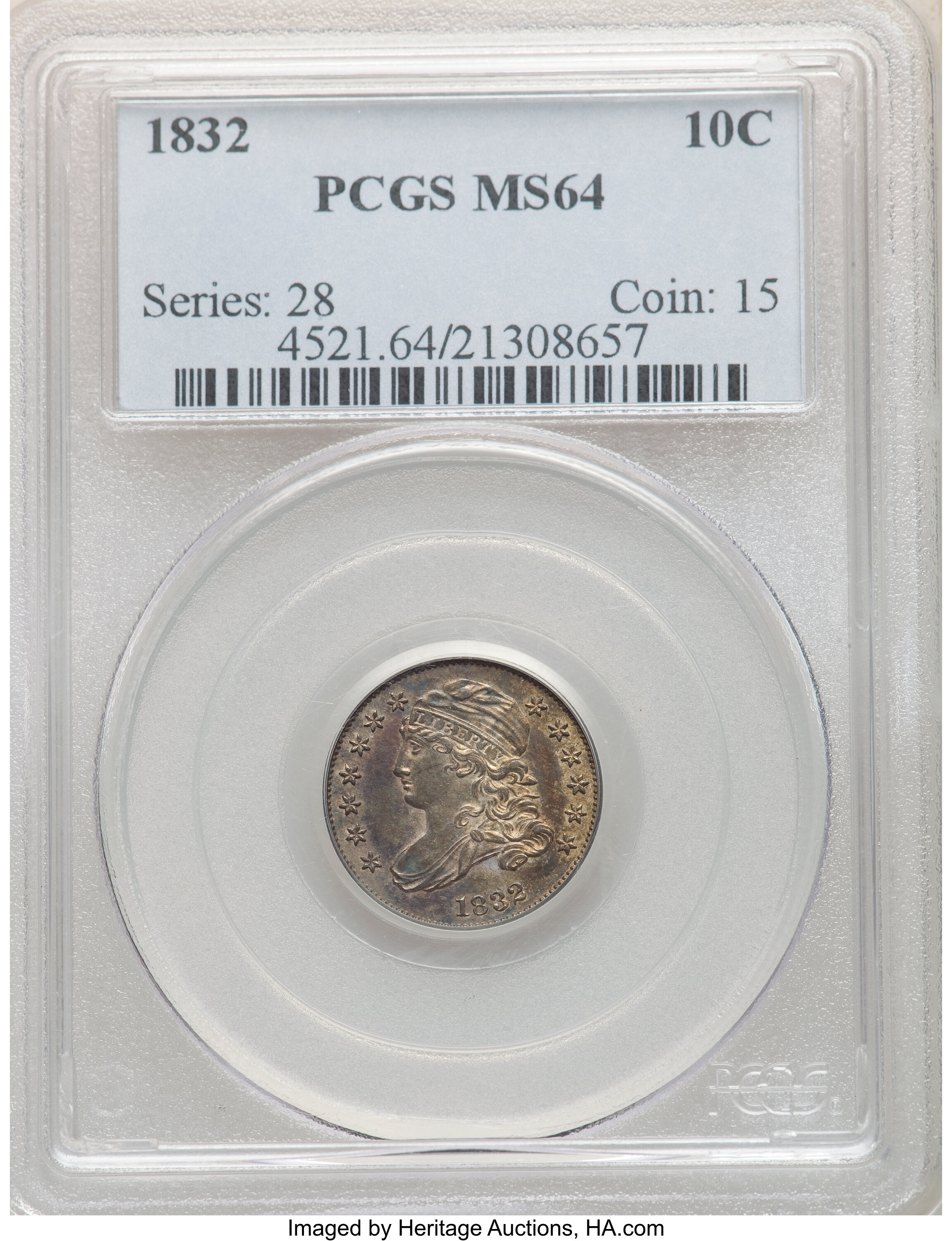 1832 10c JR-2 MS66 thumbnail 27
