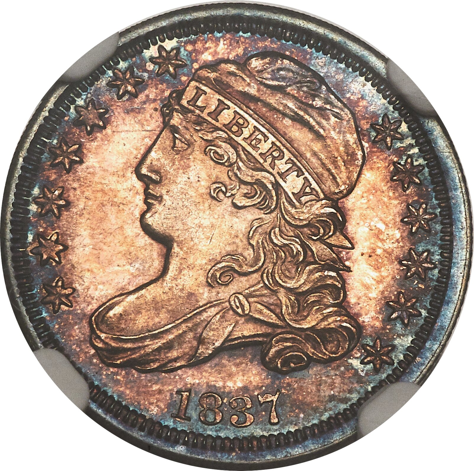 image for: 1837 10C JR-1, Low R.3, MS65+ NGC....